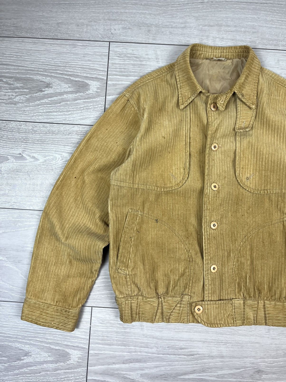 Vintage Brittania Vintage 70s Rare Corduroy Work Jacket Size US M / EU 48-50 / 2 - 3 Thumbnail