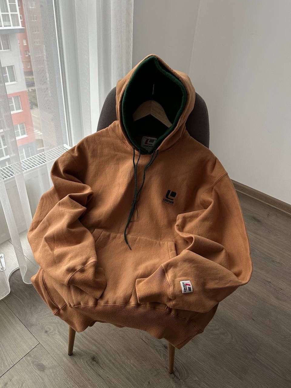 Japanese Brand × Vintage Vintage Legends Athletic Brown Japanese Skated Hoodie Size US M / EU 48-50 / 2 - 22 Thumbnail