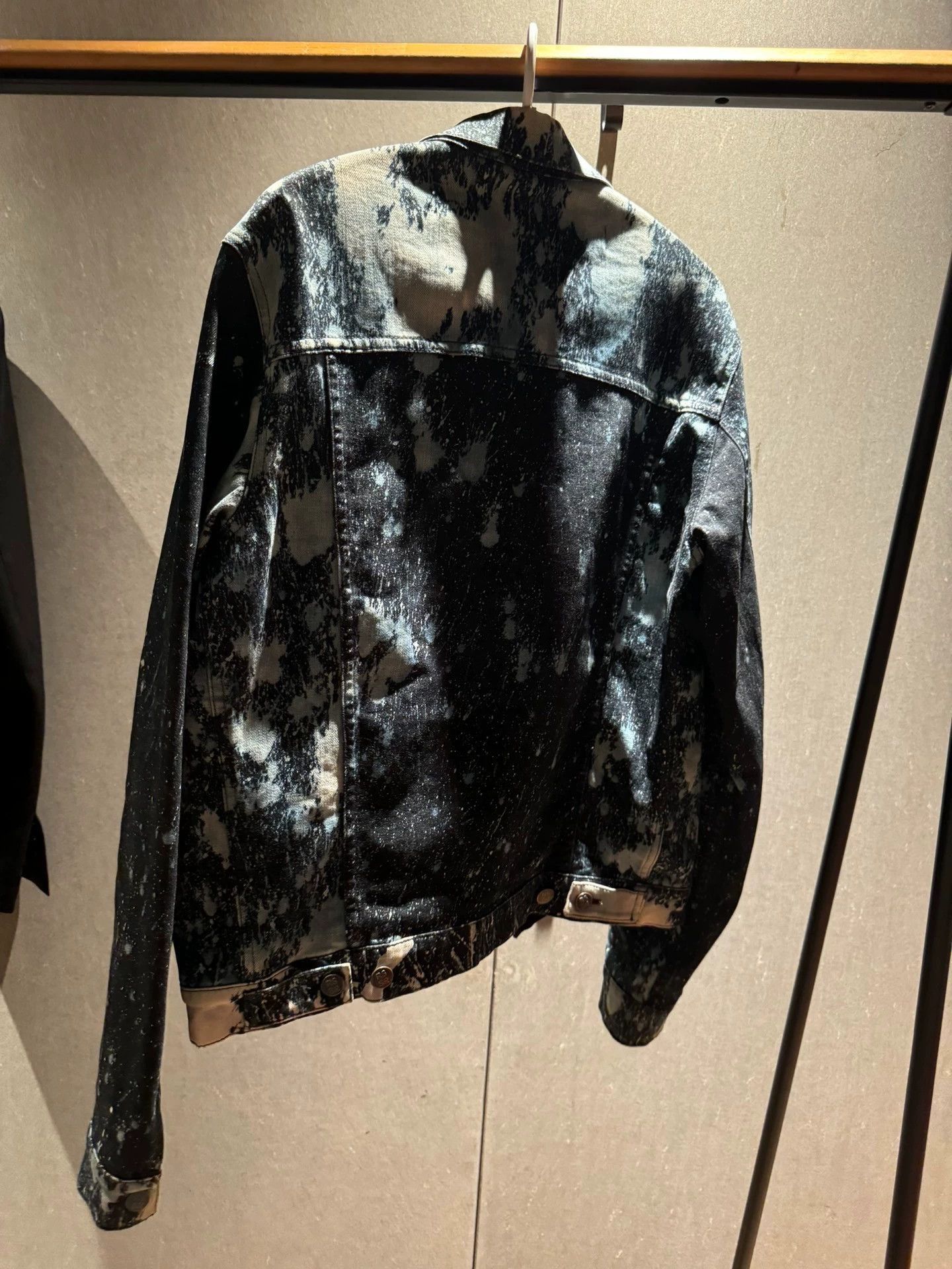 Raf Simons Raf Simons Splash denim jacket Size US L / EU 52-54 / 3 - 9 Thumbnail