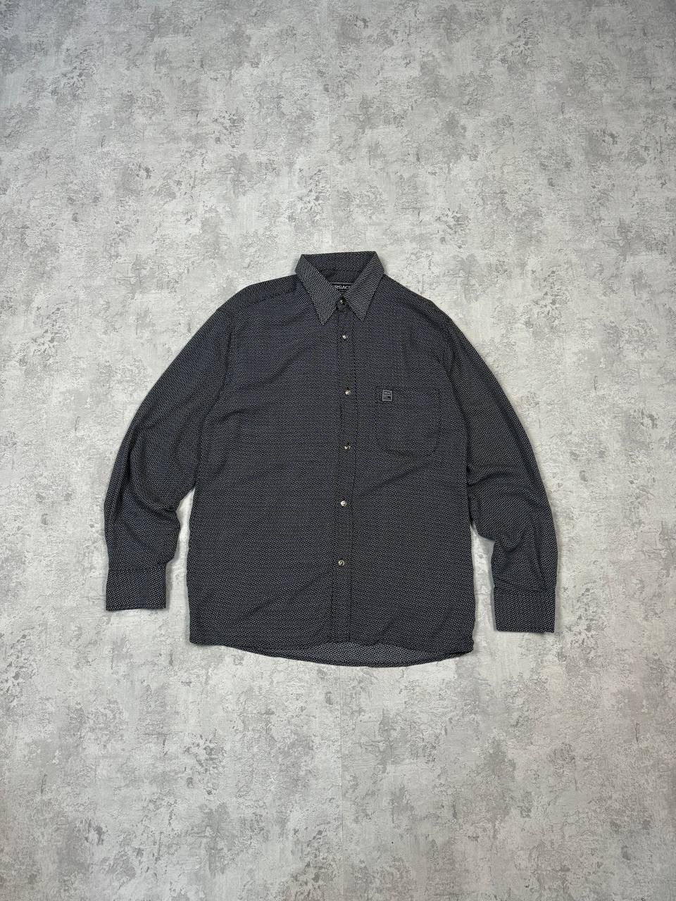 Versace Vintage Versace Jeans Couture Gray Geometric 3D Shirt Size US M / EU 48-50 / 2 - 1 Thumbnail