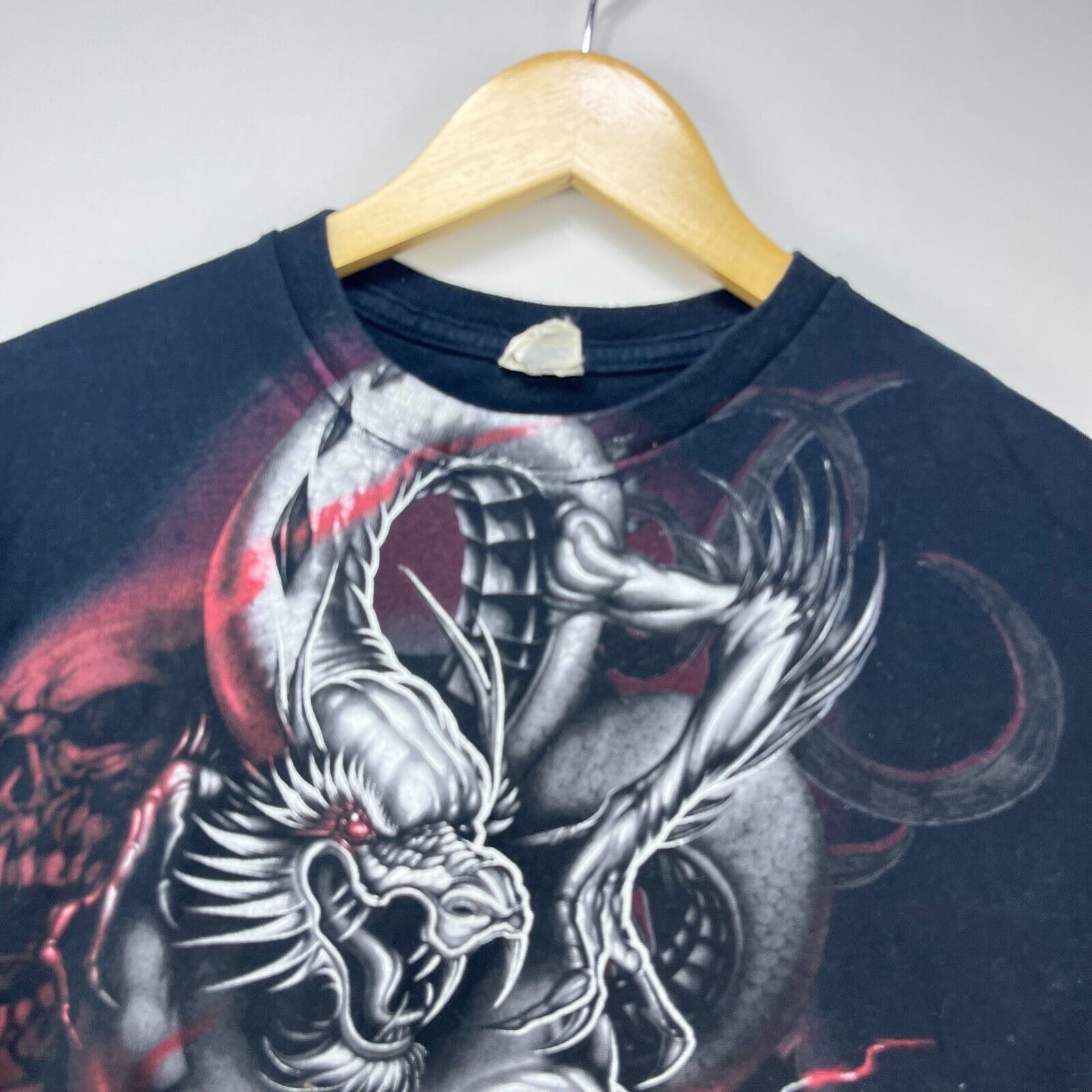 Vintage Vintage Y2K Dragon Skull Skater Goth Affliction JNCO Medium Size US M / EU 48-50 / 2 - 3 Thumbnail