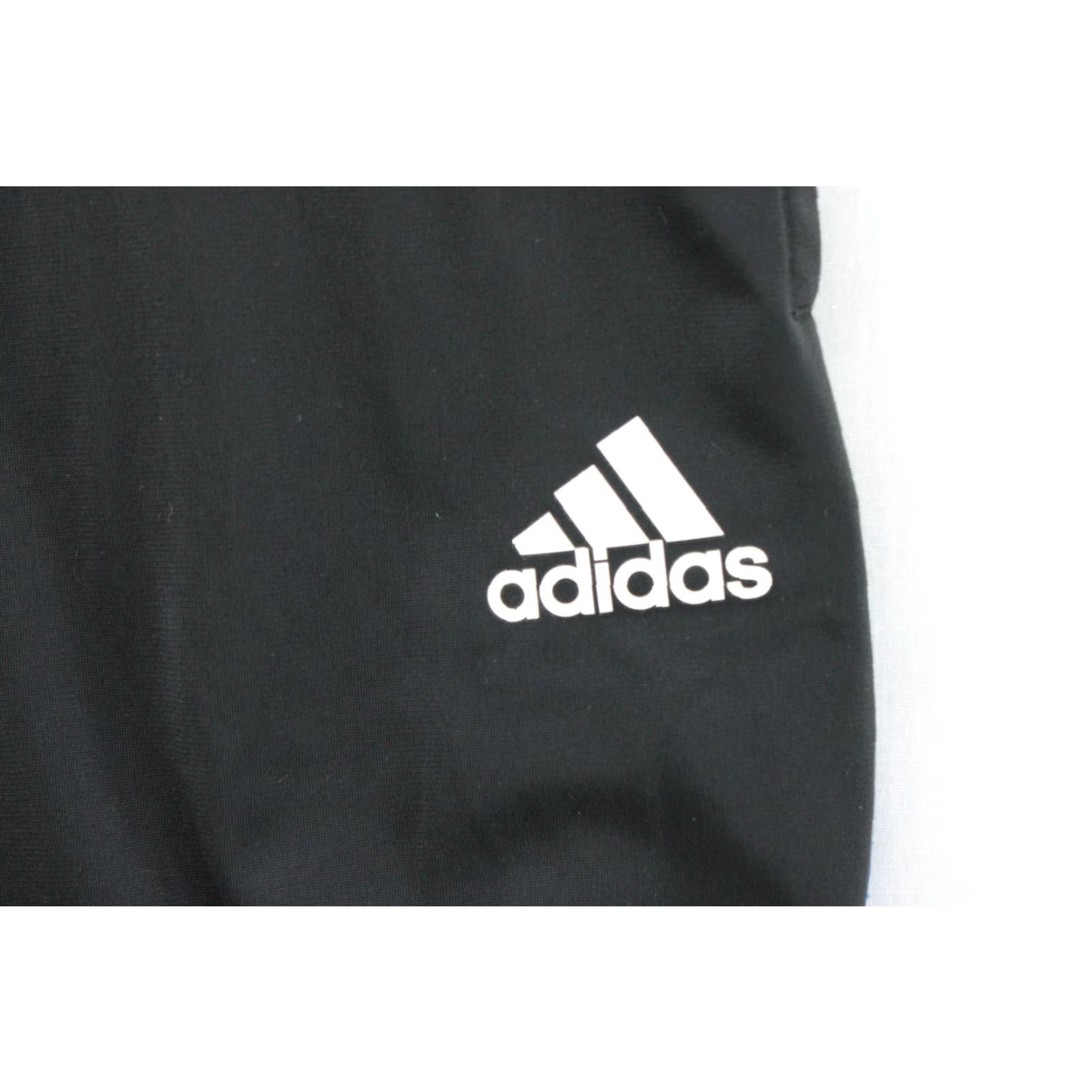 Adidas adidas Track Pants Men M Black Blue White 3 striped ClimaLite Pockets Elastic Waist Regular Inseam 30” City College Sports Vintage No Size US 31 - 4 Thumbnail
