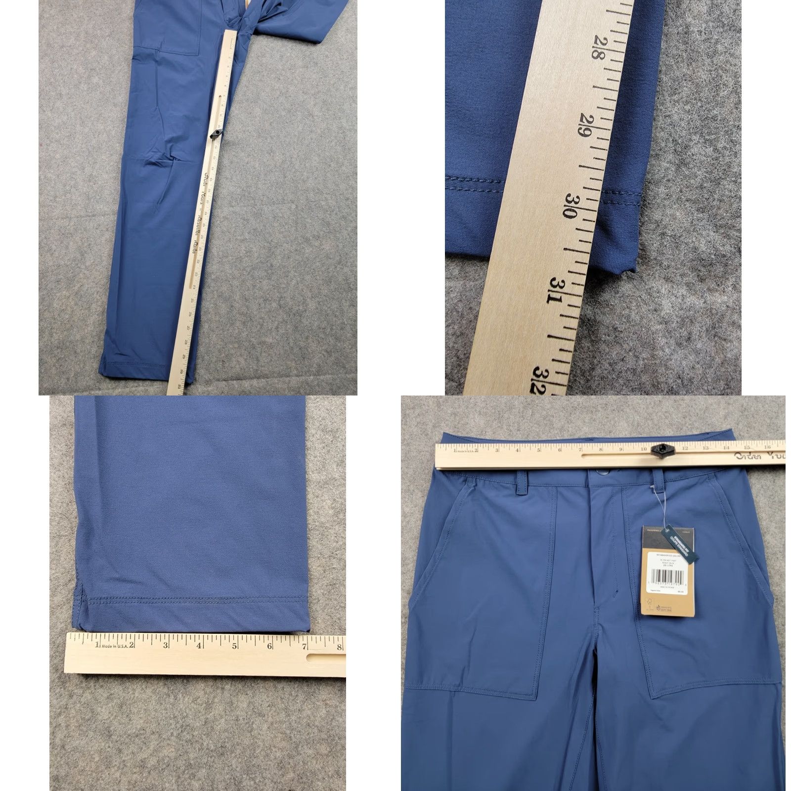 The North Face The North Face Project Pant Mens 28 Long Blue Regular Fit Nylon Spandex Water Resistant Pockets Outdoor Activewear Pants Size US 28 / EU 44 - 10 Thumbnail