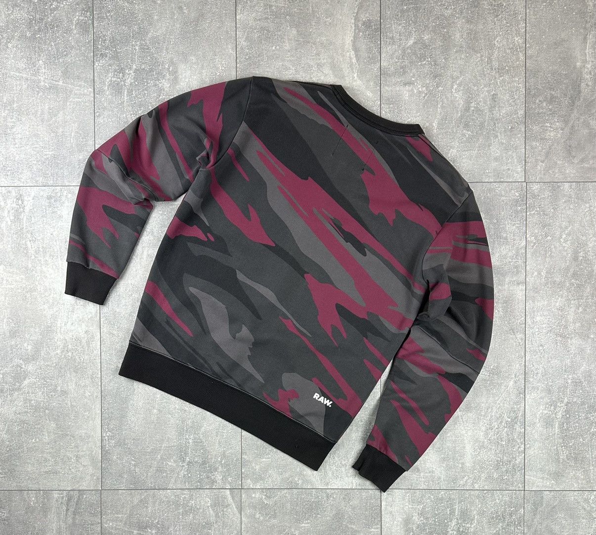 G-Star G Star Raw Camo Vintage Mens Overprint Logo Sweatshirt Size US S / EU 44-46 / 1 - 9 Thumbnail