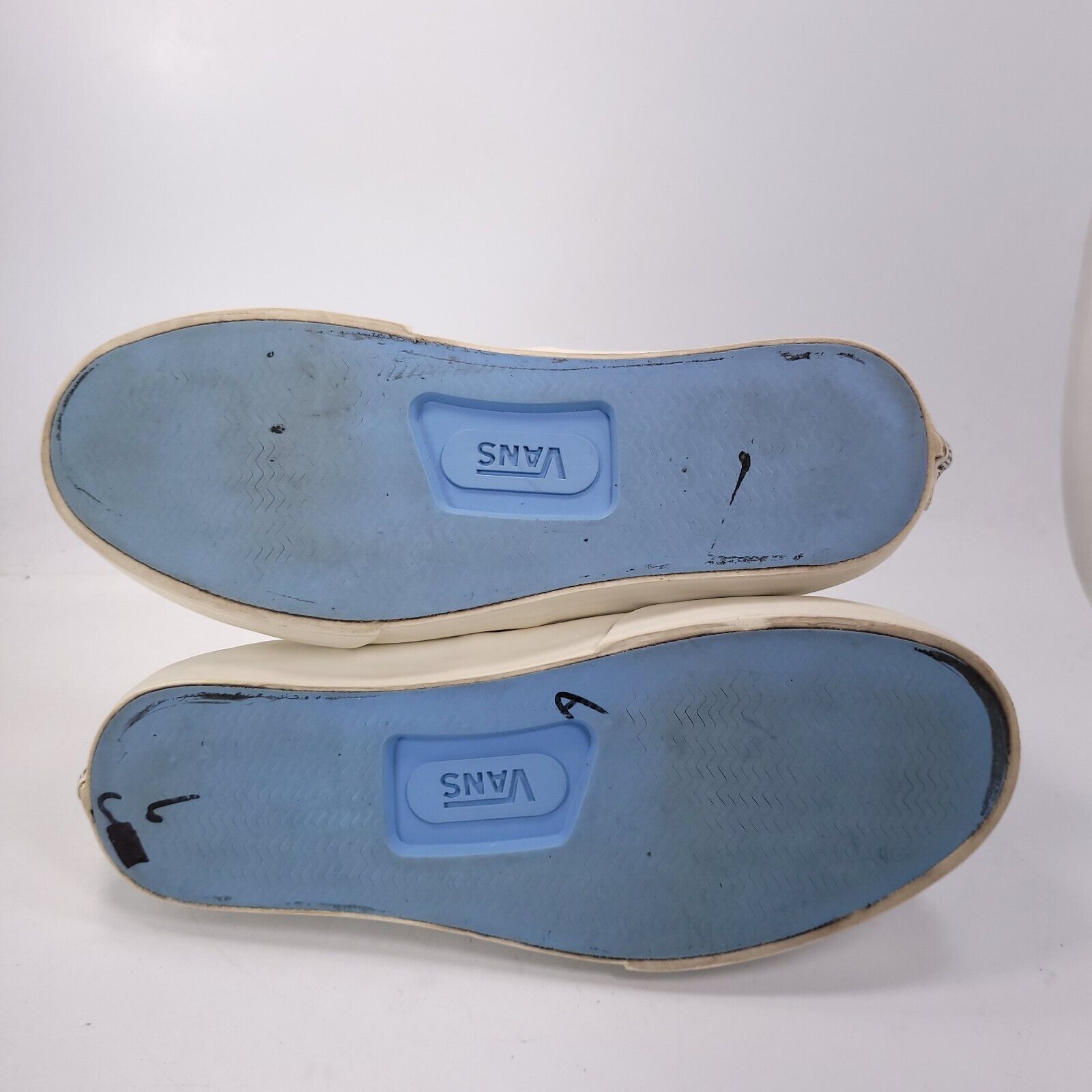 Vans Vans Off the Wall Shoe Women Size 7.5 Mens 6 T375 Blue White Size US 7.5 / IT 37.5 - 7 Thumbnail