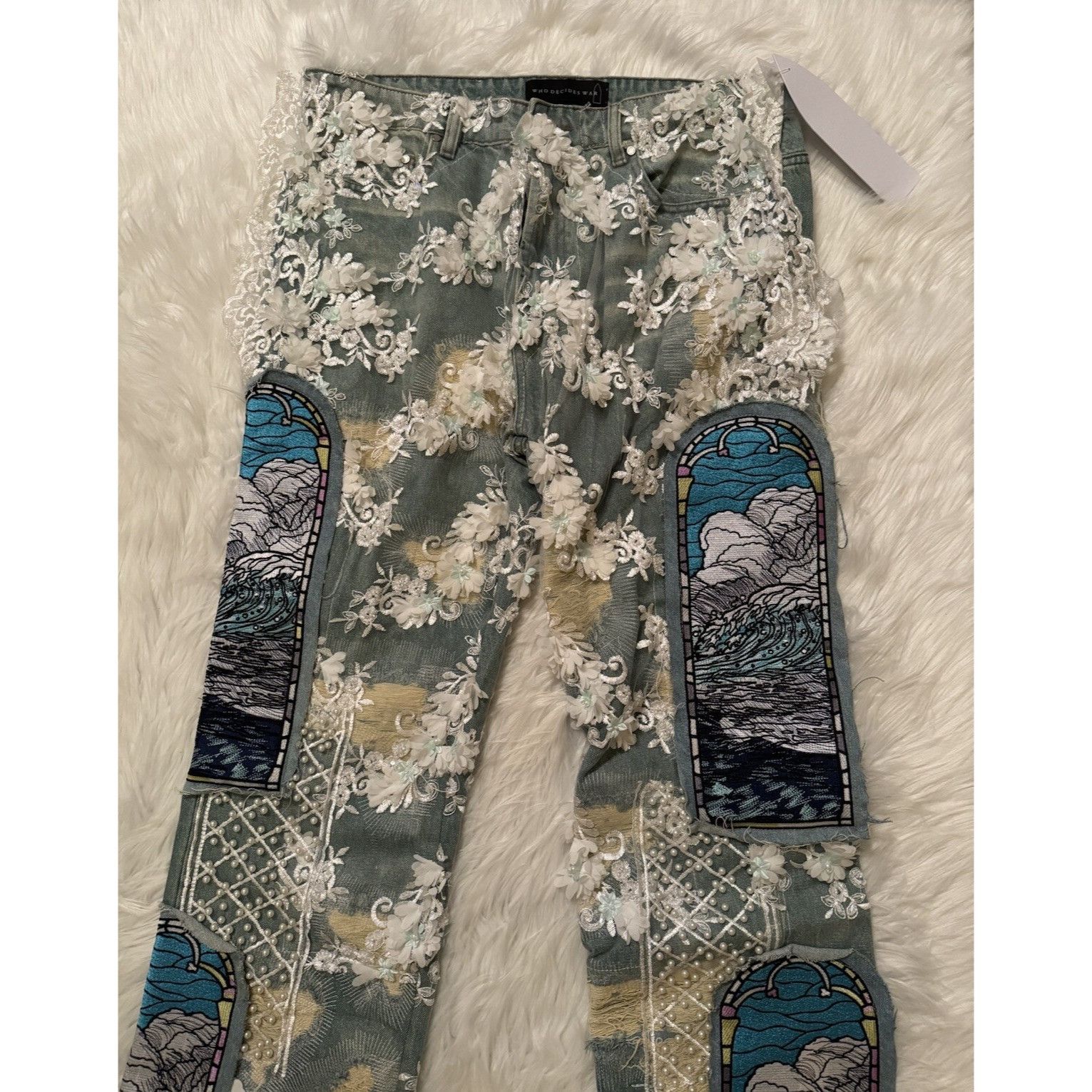 Who Decides War Who Decides War New Jemotts Altar Fusion Denim Jeans 36 Size US 36 / EU 52 - 3 Thumbnail