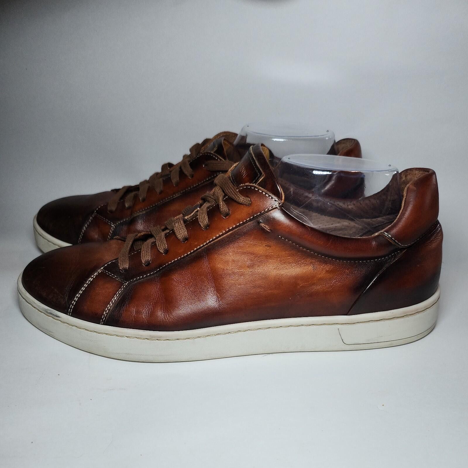 Magnanni Magnanni Burgundy Leather Low Top Sneakers Portugal 10.5 Size US 10.5 / EU 43-44 - 2 Thumbnail