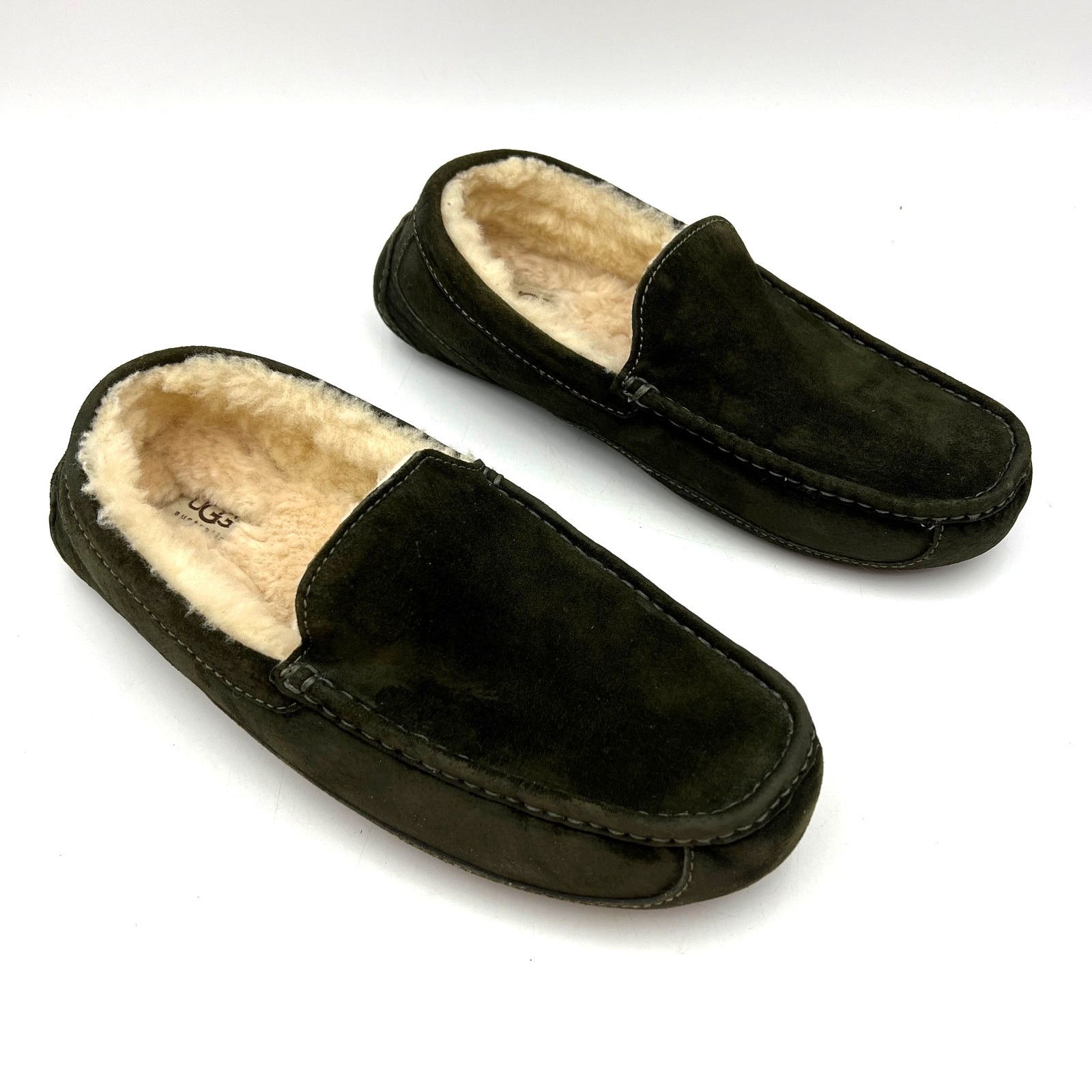 Ugg Uggs Men's Ascot Suede Slipper in Green Loafer Size US 11 / EU 44 - 9 Thumbnail