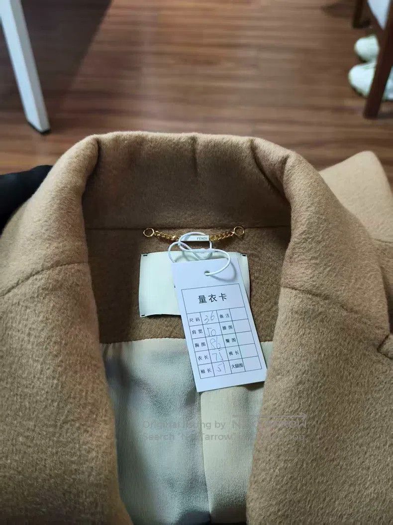 Fendi Fendi Camel Hair Coat, Beige Size XXS / US 00 / IT 34 - 6 Thumbnail