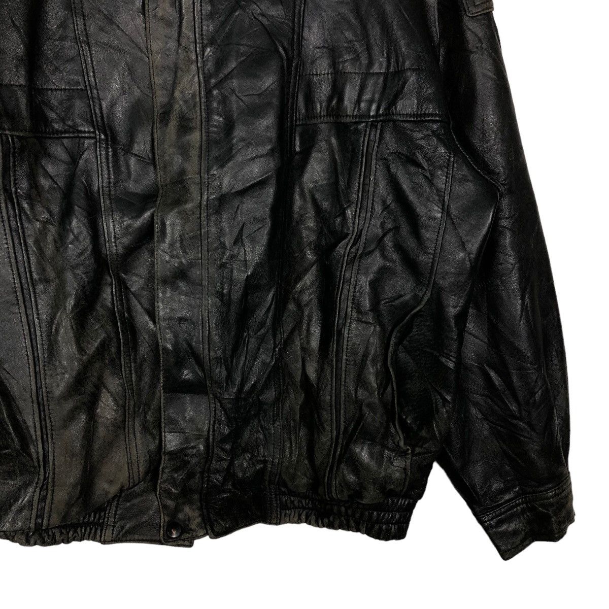 Japanese Brand Vintage Bomber Leather Jacket Biker Wear Issey Miyake Japan Size US M / EU 48-50 / 2 - 4 Thumbnail