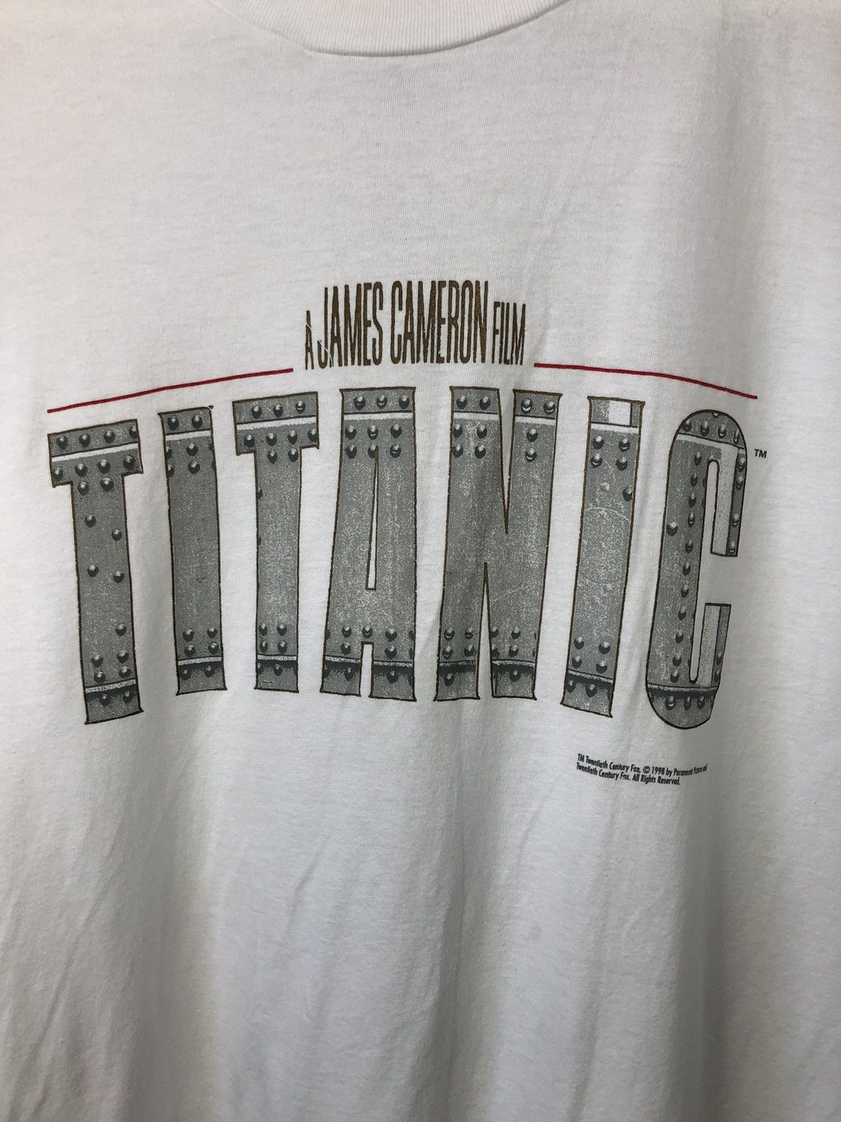 Vintage A James Cameron film Titanic 1998 vintage t shirt Size US L / EU 52-54 / 3 - 4 Thumbnail