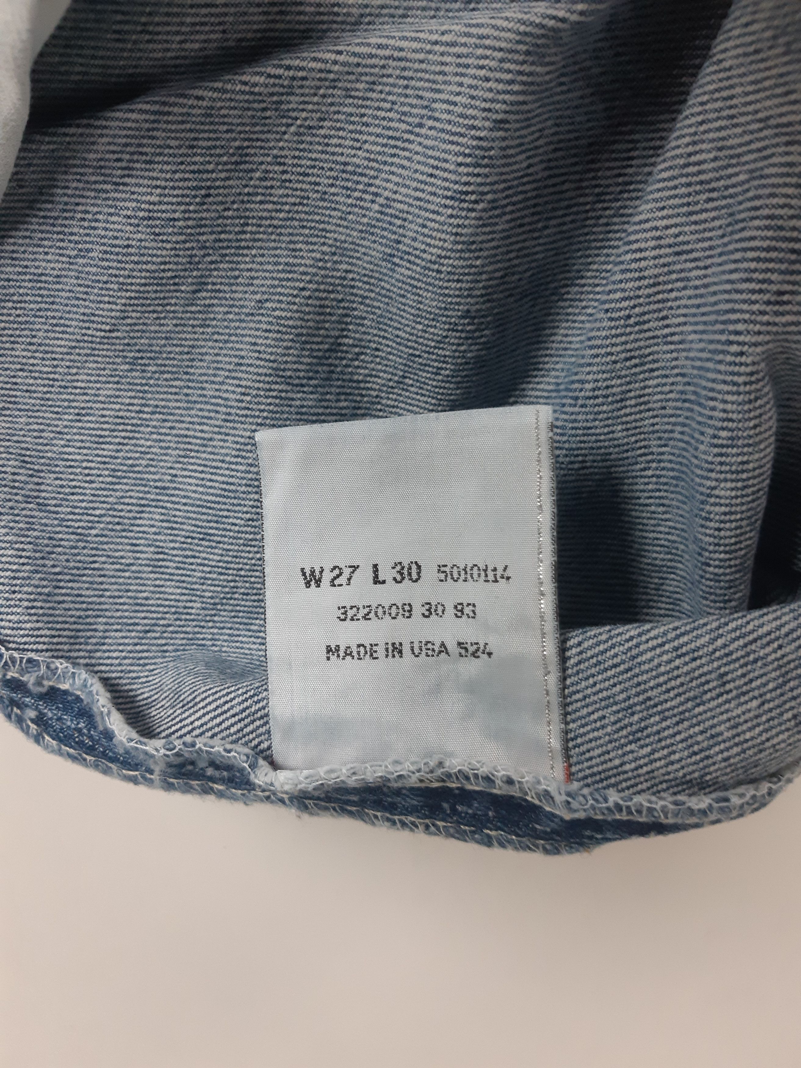 Levi's Vintage 90s LEVIS 501 Jeans USA size W27/L30 NOS Size 27" / US 4 / IT 40 - 7 Thumbnail
