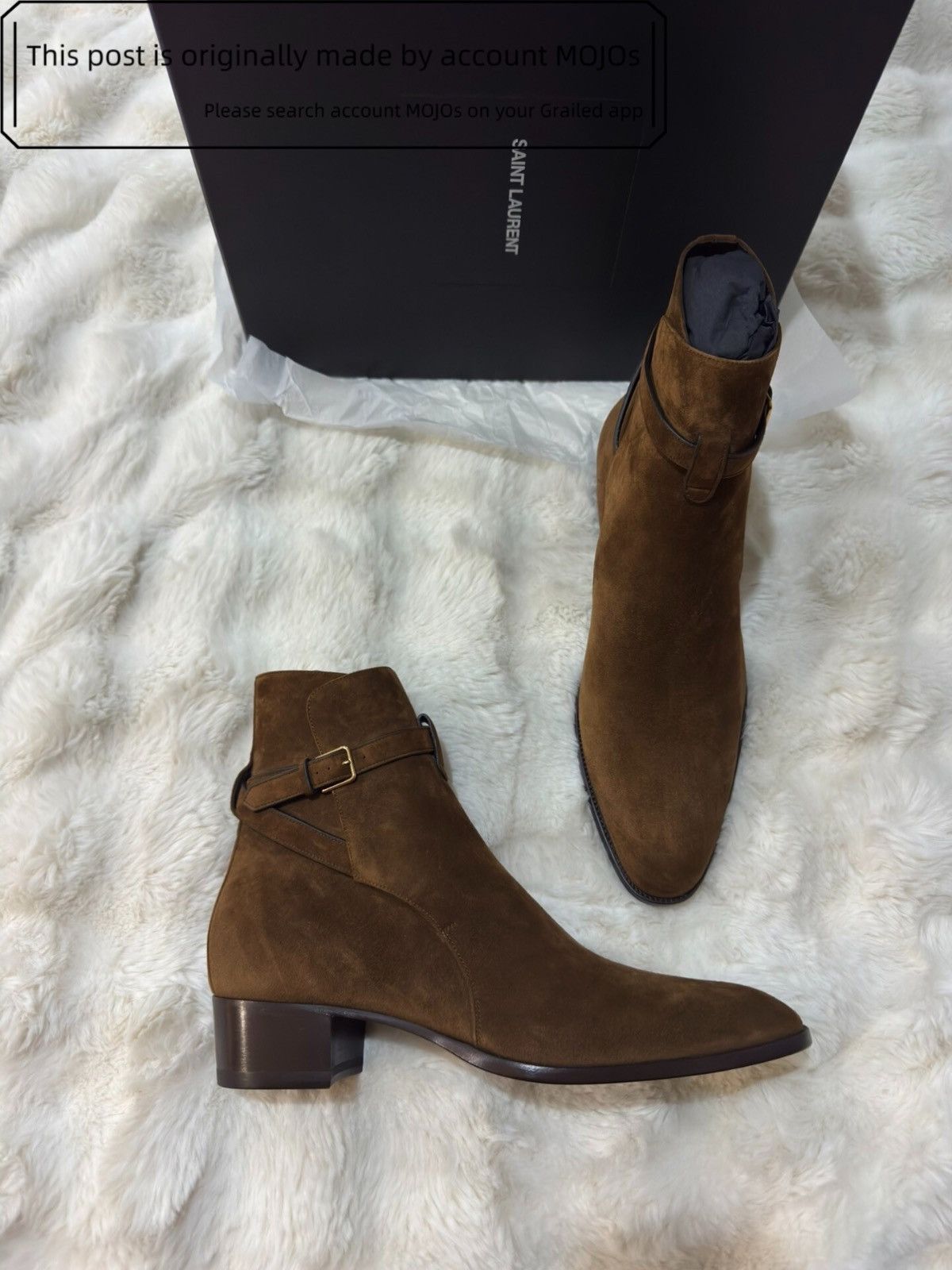 Saint Laurent Paris Sz 45 Saint Laurent Paris Cachemire Land Boots mojos13184 Size US 12 / EU 45 - 1 Thumbnail