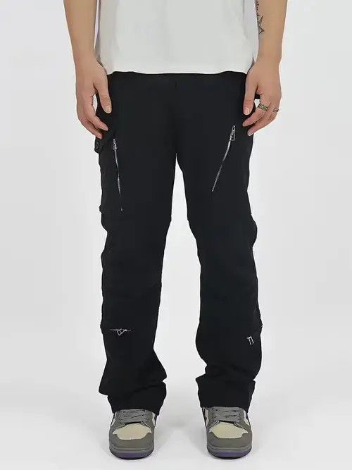 Jean utility tactical zipper cargo pants Size US 32 / EU 48 - 1 Thumbnail