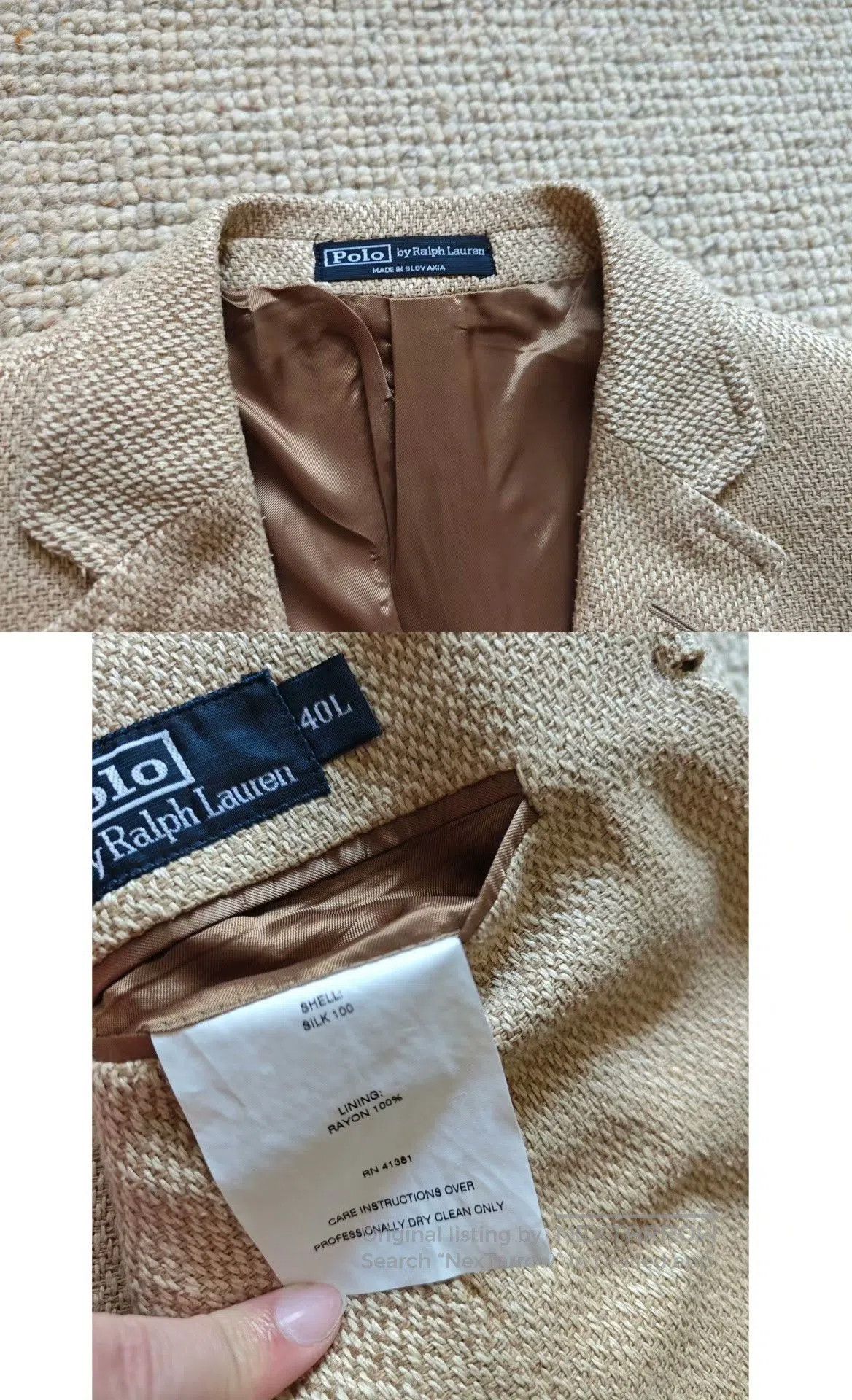 Polo Ralph Lauren Polo Ralph Lauren Silk Blazer. Size US XXS / EU 40 - 6 Thumbnail
