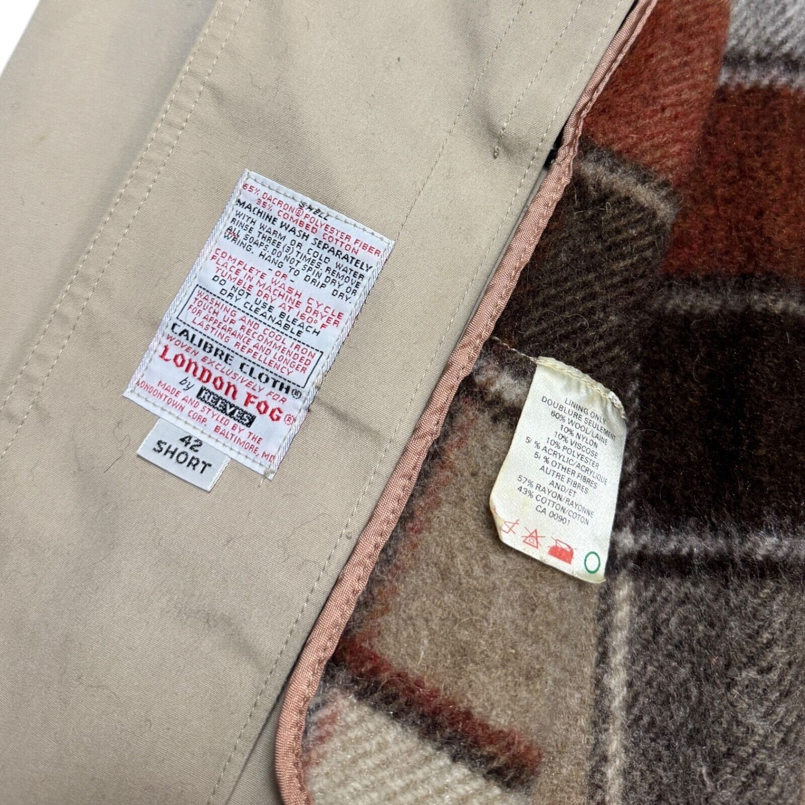 London Fog LONDON FOG MAINCOATS Vintage Retro Casual Trench Coat 42S Size US L / EU 52-54 / 3 - 6 Thumbnail