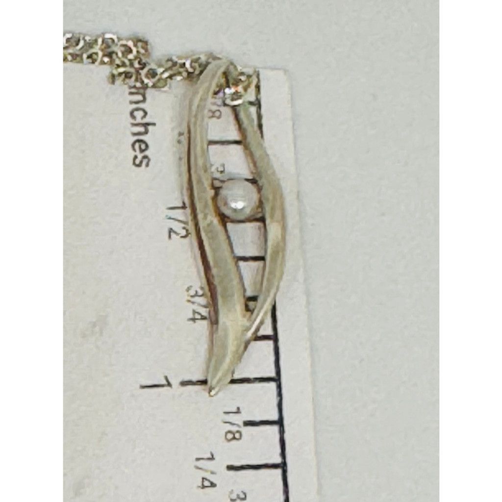 Other Kit Heath Sterling Pearl Leaf Pendant Necklace KH 18" Size ONE SIZE - 5 Thumbnail