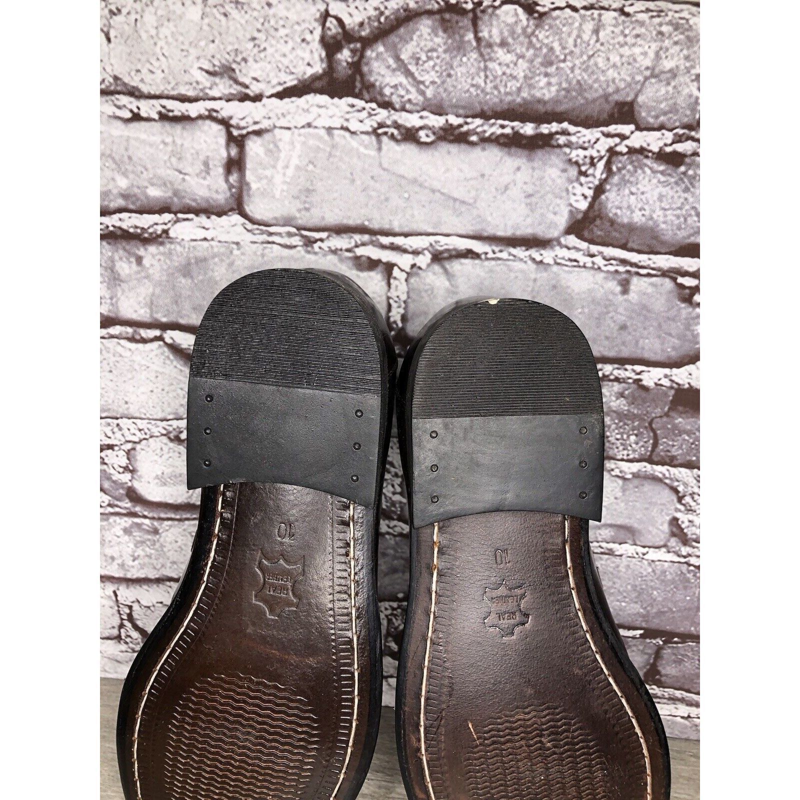 Other Clifford James Brown Leather Slip On Dress Loafers Shoes Men Size US 10 / EU 43 - 18 Thumbnail