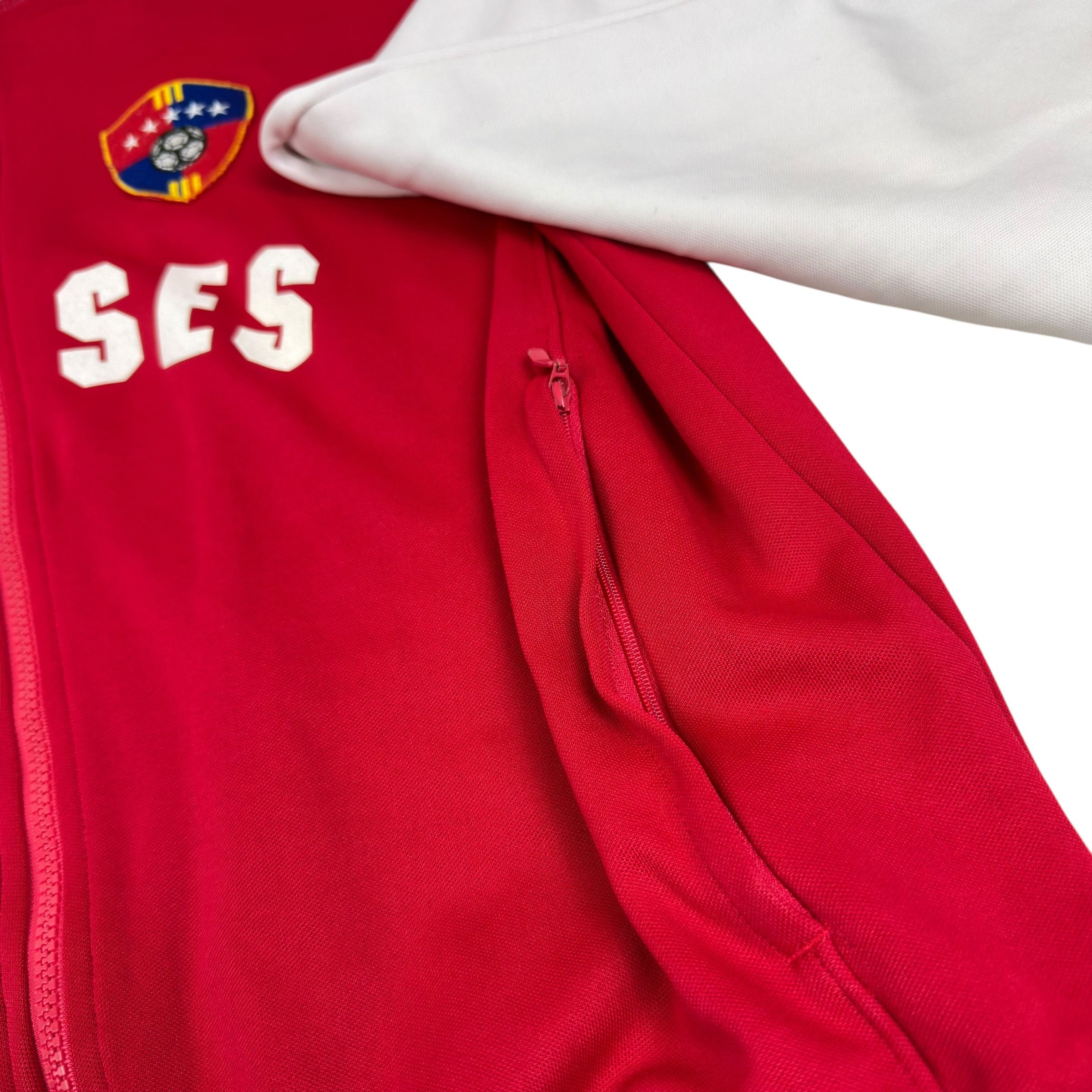 Adidas Adidas Colombia red White Long Sleeve Full Zip Jacket Size US L / EU 52-54 / 3 - 7 Thumbnail