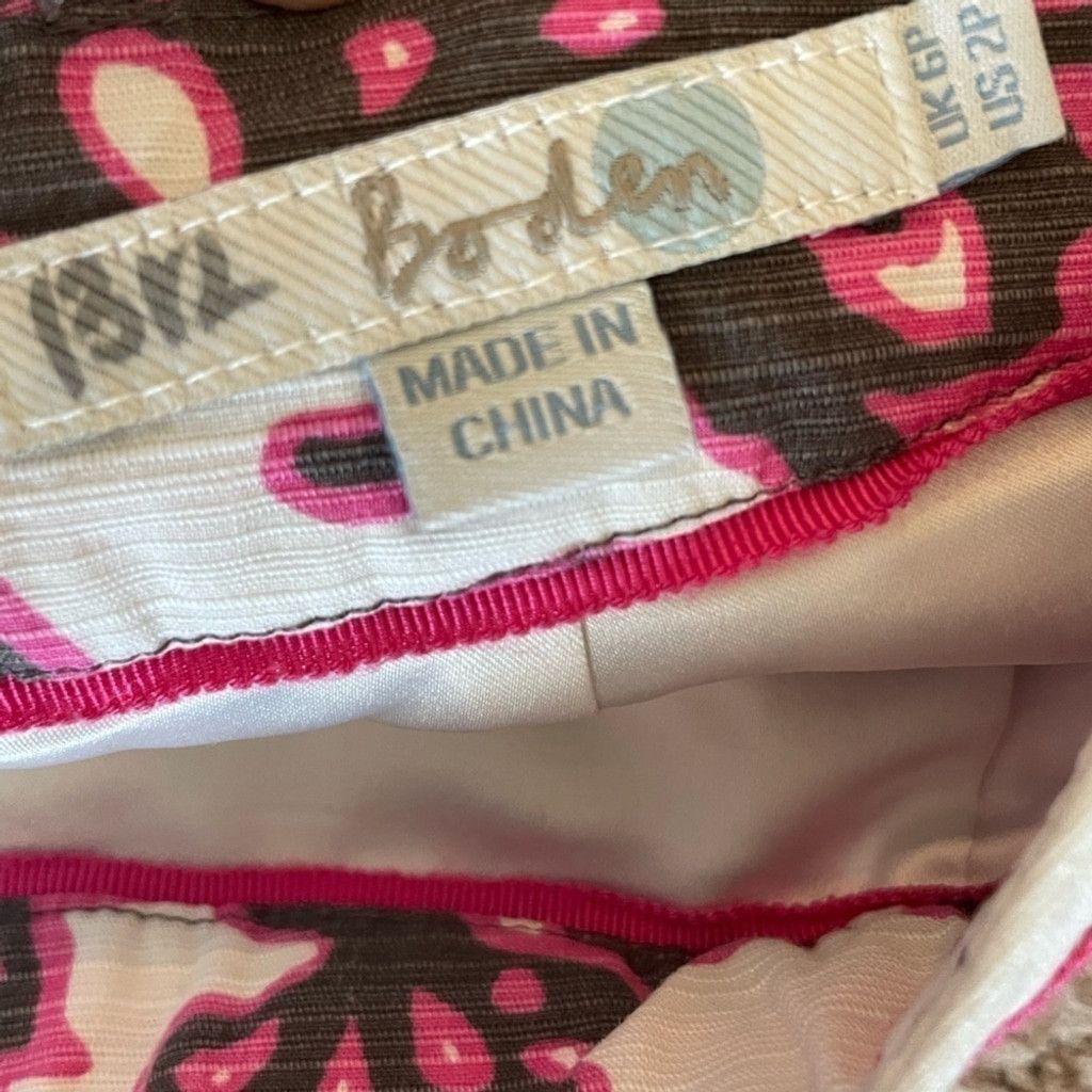 Boden Boden Samantha Lee Pink Floral Skirt Women’s Size 2P. Size 26" / US 2 / IT 38 - 6 Thumbnail