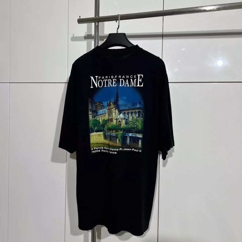 Balenciaga Balenciaga Paris Sacre Coeur Short Sleeve Shirt-2505 Size US XXS / EU 40 - 2 Thumbnail
