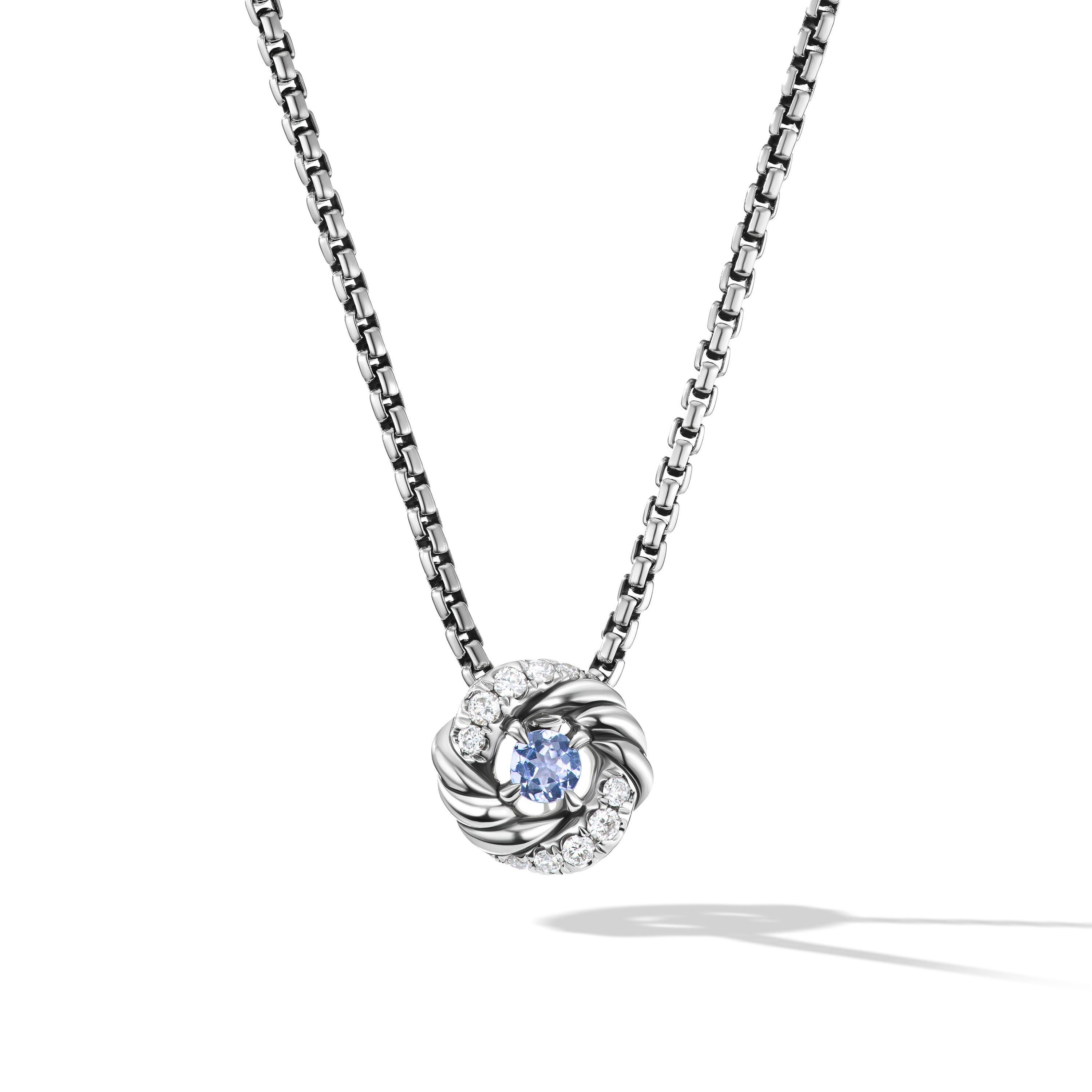 David Yurman o1w1db10325 Infinity Pendant Necklace in Sterling Silver Size ONE SIZE - 1 Thumbnail