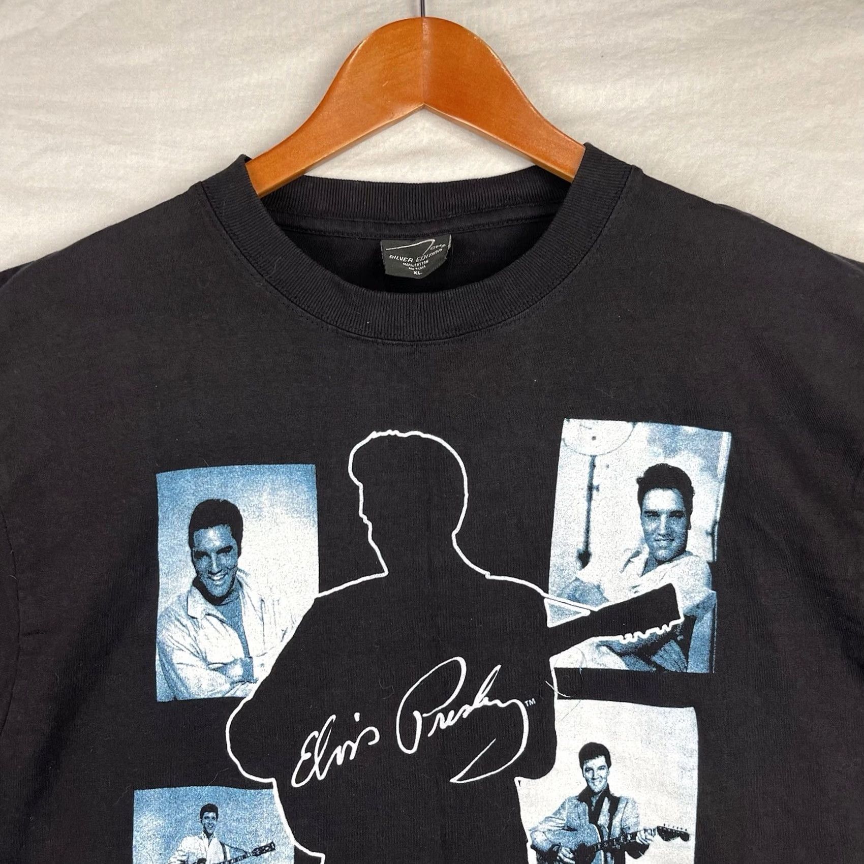 Vintage Vintage Elvis Presley Shirt Men XL Rock n Roll Rockabilly Greaser Shirt XL Black Cotton Logo Size US XL / EU 56 / 4 - 5 Thumbnail
