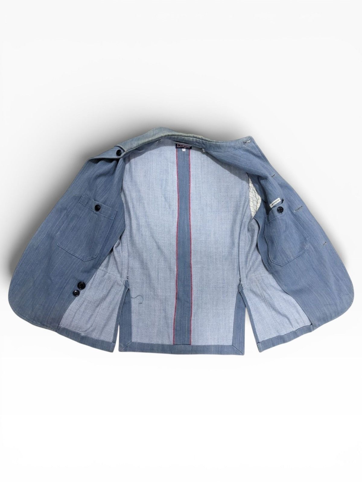 Blue Blue Japan CHORE JACKET BLUE BLUE JAPAN HICKORY BLUE DENIM INDIGO Size US S / EU 44-46 / 1 - 7 Thumbnail