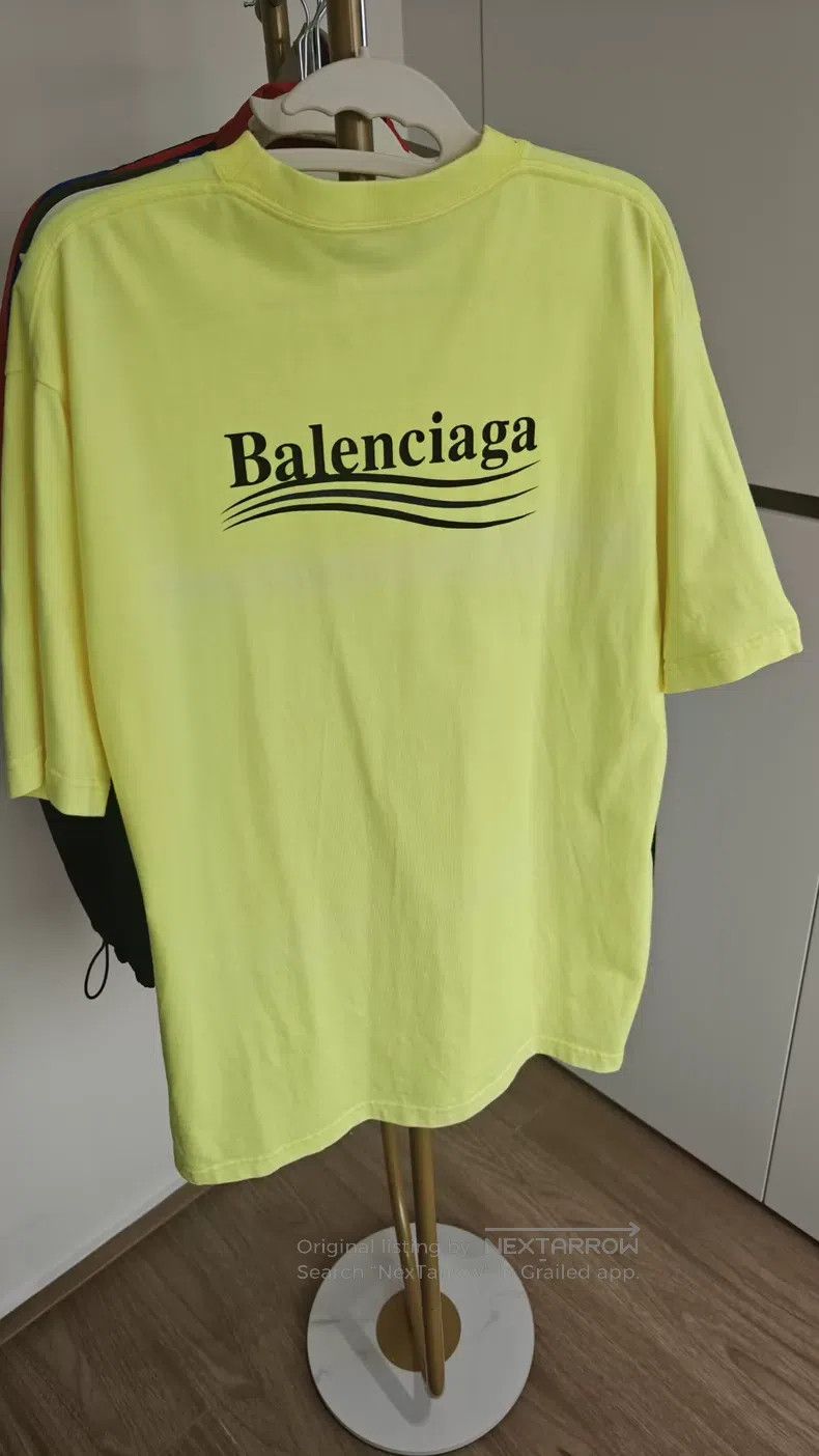 Balenciaga Balenciaga Neon yellow short sleeve t-shirt Size US XS / EU 42 / 0 - 3 Thumbnail