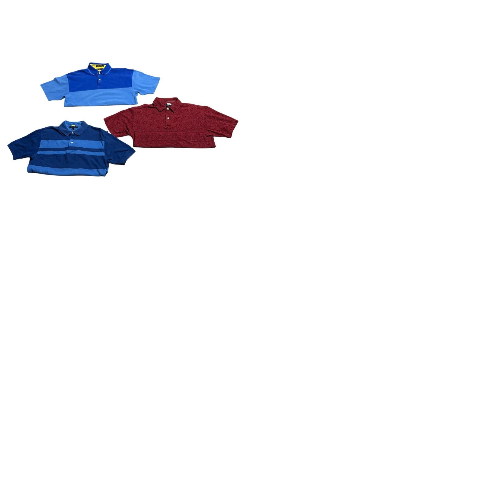 Tommy Hilfiger Tommy Hilfiger Polo Shirt Lot Of 3 Men's L 90s Y2K Short Sleeve Blue Red Knit Embroidered Logo Button-Down Casual Activewear Shirt Size US L / EU 52-54 / 3 - 12 Thumbnail