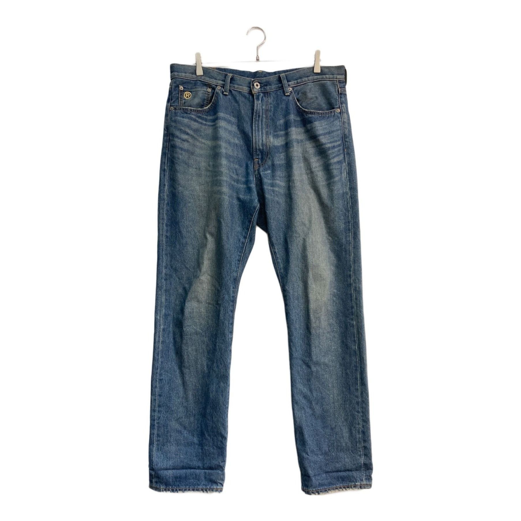 Bape A BATHING APE APE HEAD DENIM PANTS 001DPK201006M Indigo 2XL Size US 35 - 2 Thumbnail