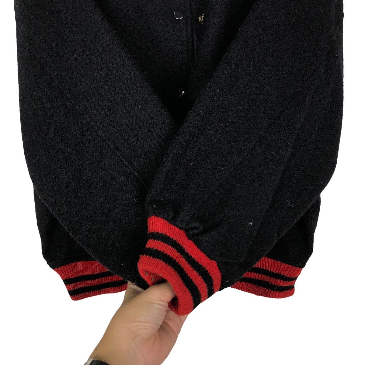 Vintage 🔥90’s Vintage Varsity Jacket Words Worth Japan Issey Miyake Size US L / EU 52-54 / 3 - 13 Thumbnail