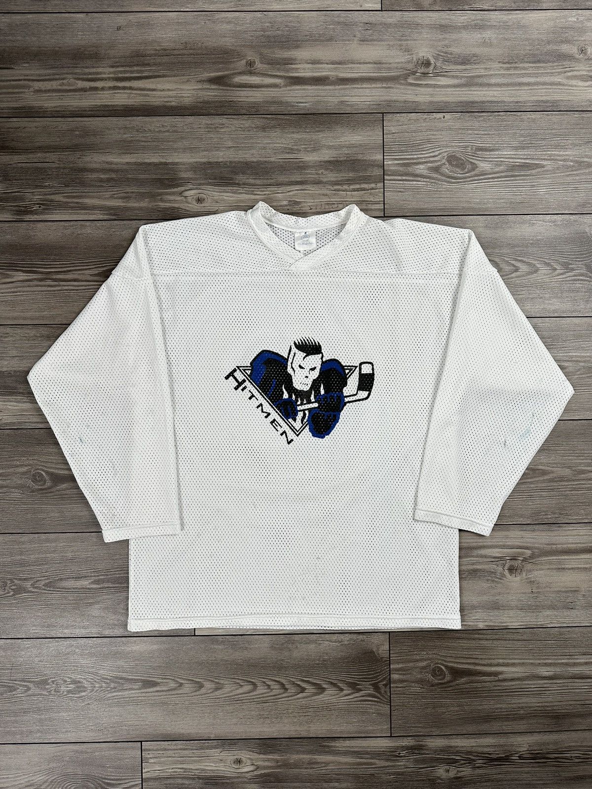 Vintage Vintage 90’s Hitmen Hockey Jersey Size US L / EU 52-54 / 3 - 1 Thumbnail