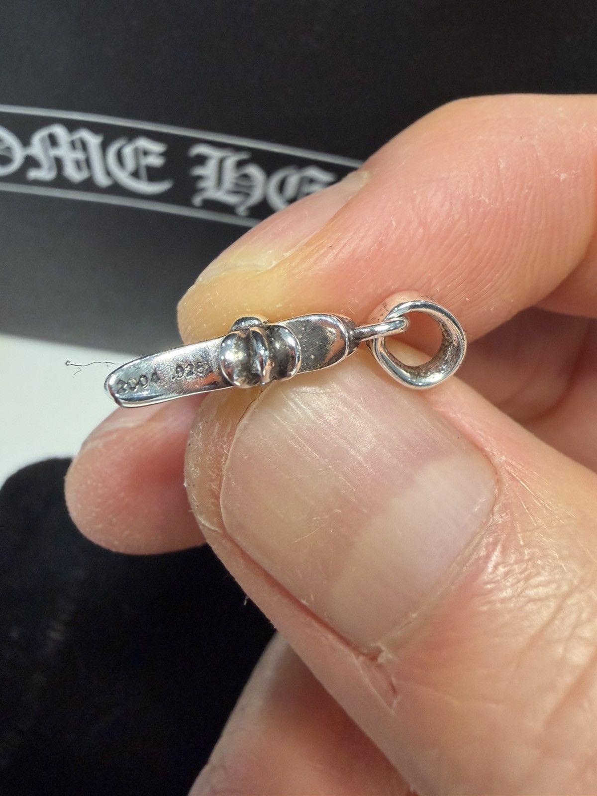 Chrome Hearts Baby Fat Cross Charm Silver with Pave Diamond Size ONE SIZE - 16 Thumbnail