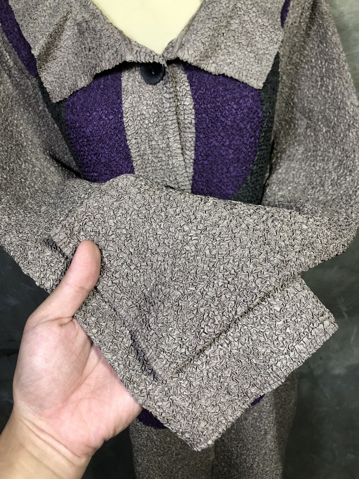 Japanese Brand Unknown - Japanese Pleats Midi Dress Issey Miyake Style Size L / US 10 / IT 46 - 12 Thumbnail
