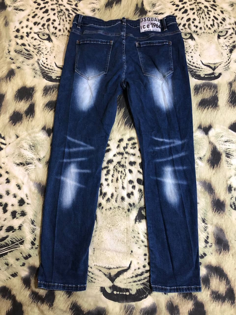 Dsquared2 Dsquared2 Men's Blue Denim Distressed Jeans Size US 38 / EU 54 - 13 Thumbnail