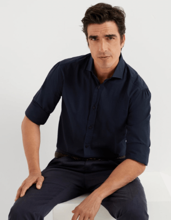 Brunello Cucinelli Shirt in Navy Size US XL / EU 56 / 4 - 3 Thumbnail