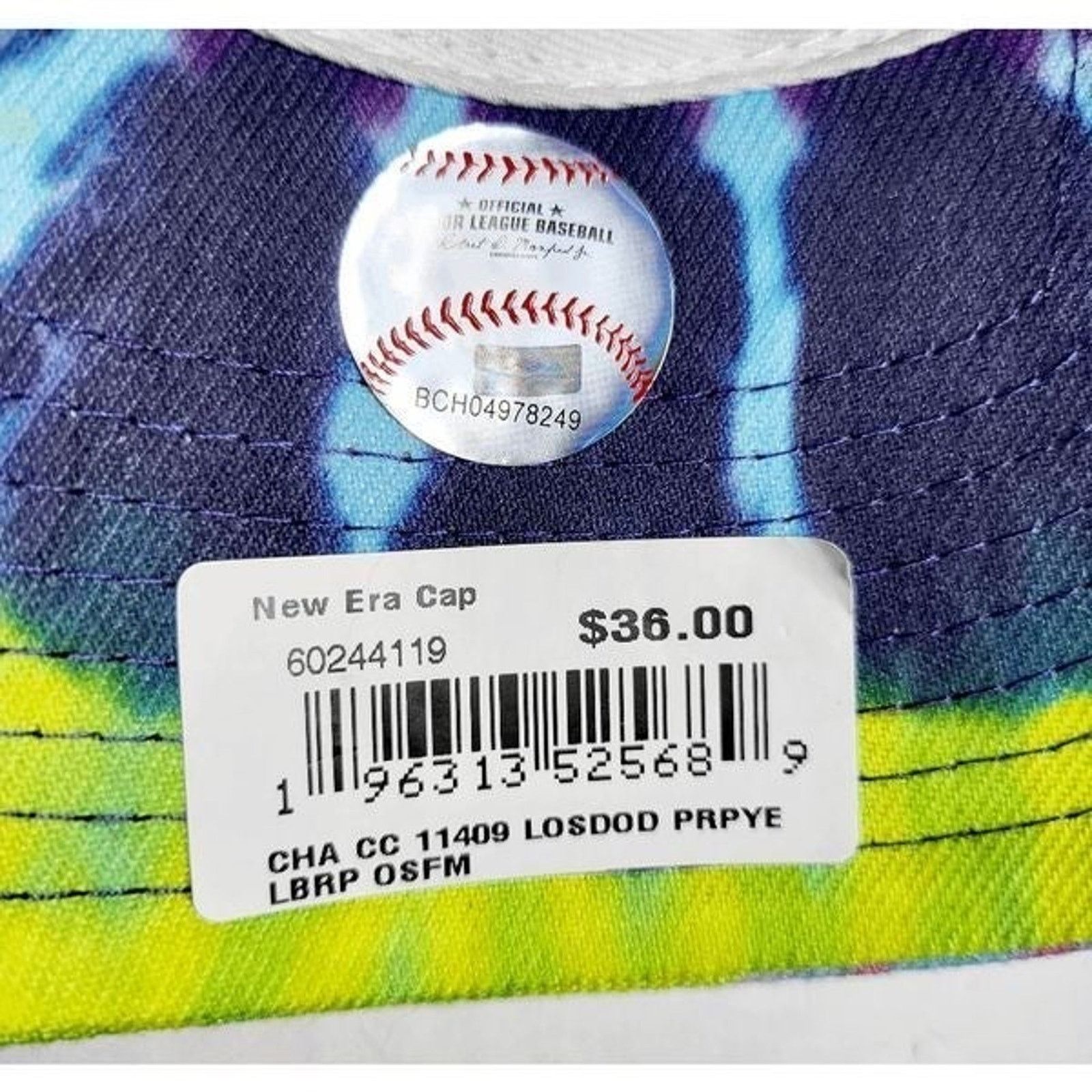 New Era NWT LOS ANGELES Dodgers New Era LA Logo Tie Dye Baseball Cap Size ONE SIZE - 2 Thumbnail