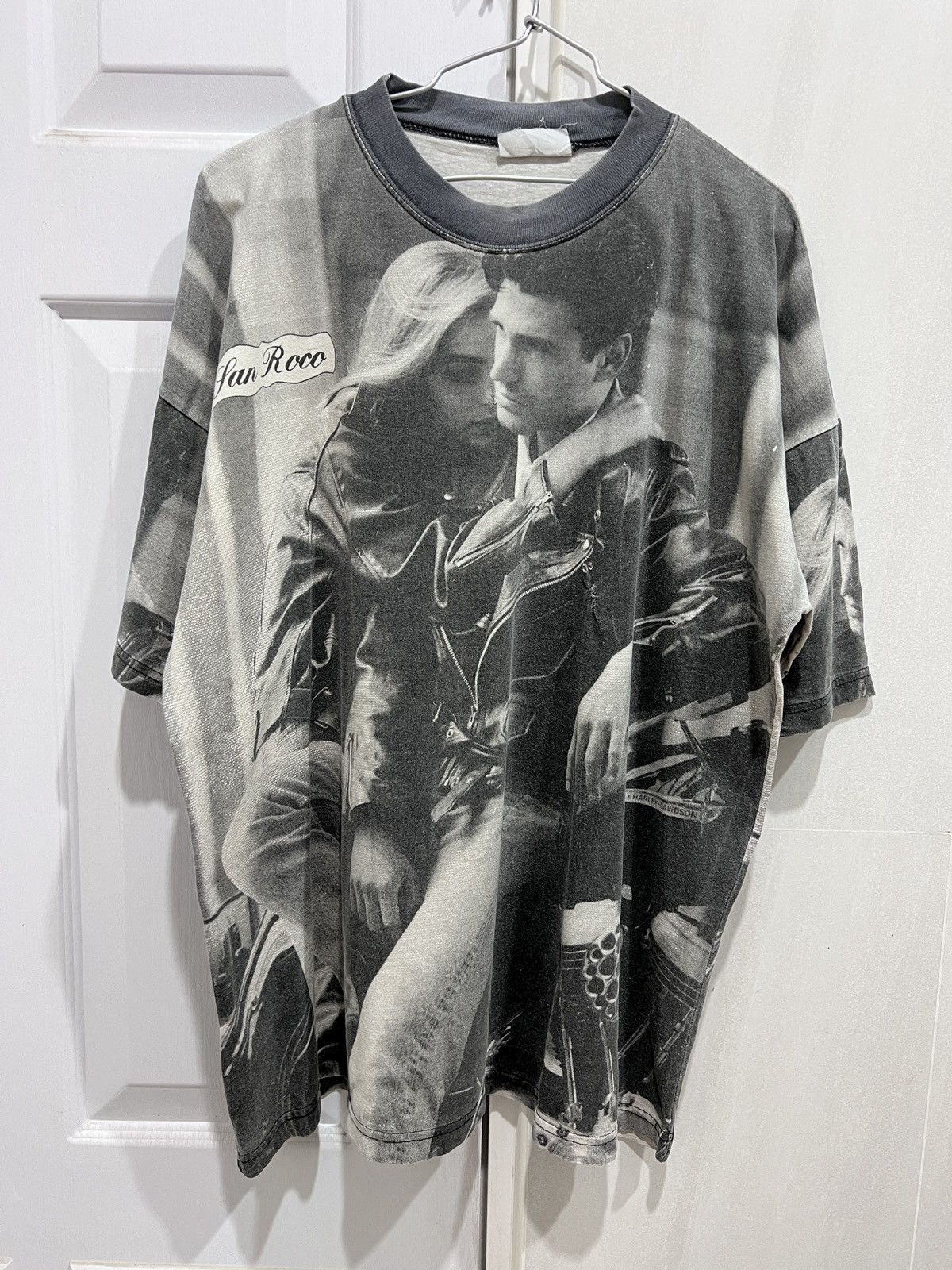 Harley Davidson × Vintage Vintage Motorcycle couple photography Art Tee Faded Size US XL / EU 56 / 4 - 2 Thumbnail