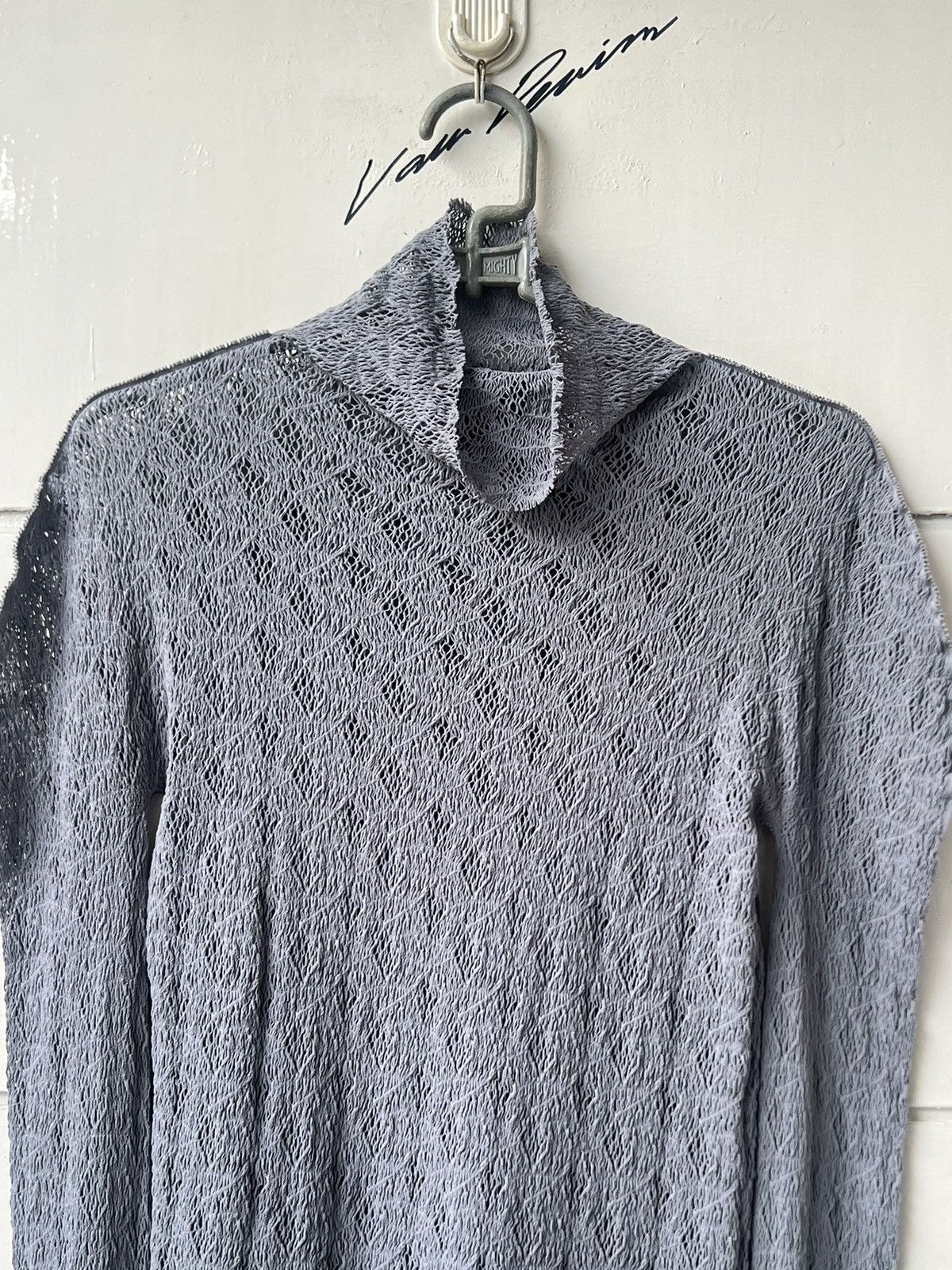 Issey Miyake Issey M.&K YOKO Grey Pleats Mesh T-shirt Size US XS / EU 42 / 0 - 3 Thumbnail