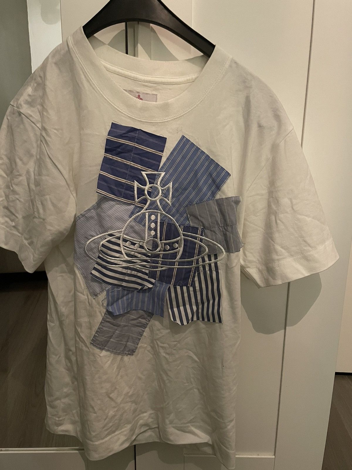 Vivienne Westwood Vivienne Westwood Man Striped ORB PATCH T-shirt Size US S / EU 44-46 / 1 - 1 Thumbnail