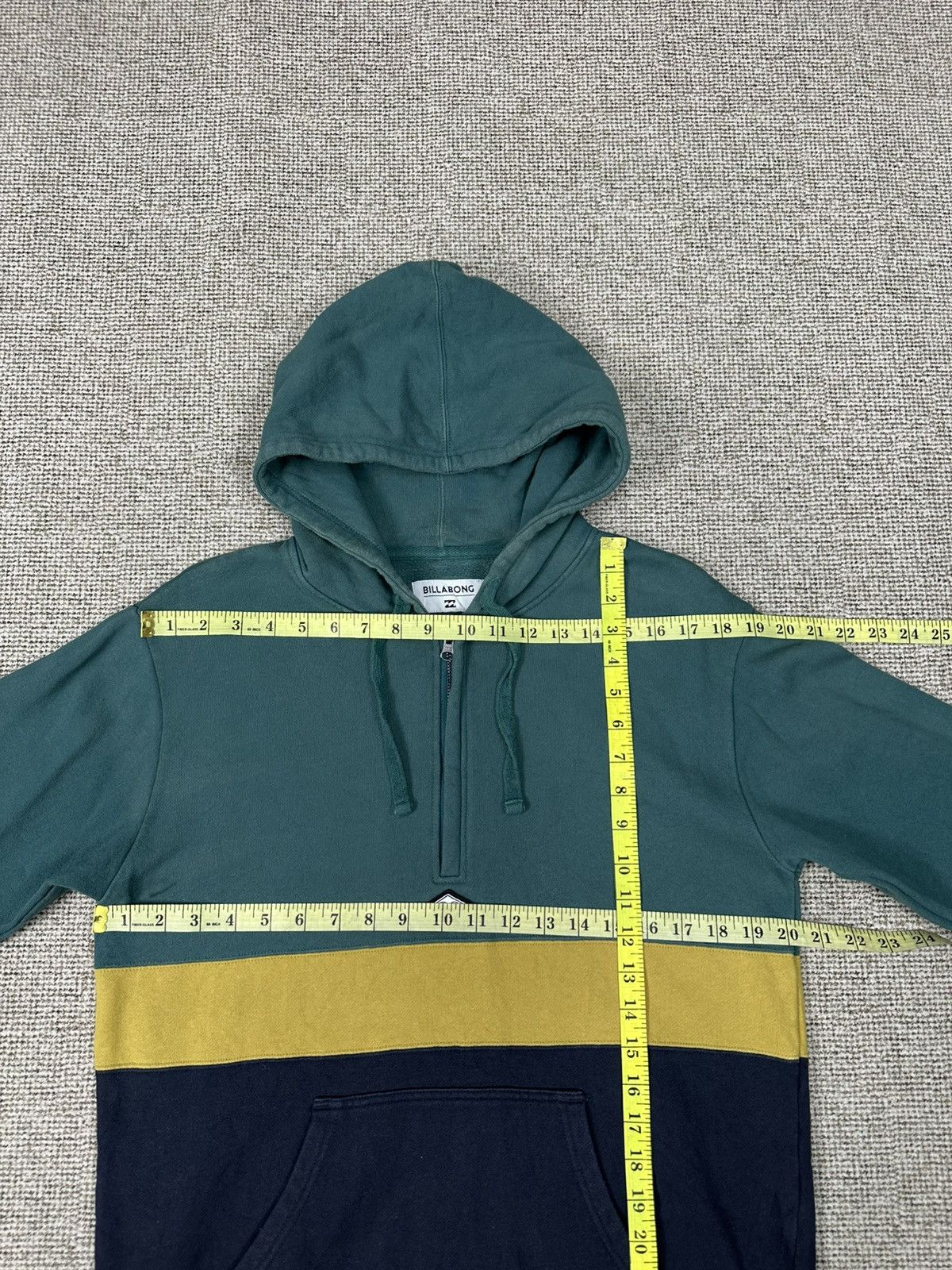 Billabong Y2k Billabong Half Zipper Color Block Hoodie Z423 Size US M / EU 48-50 / 2 - 11 Thumbnail