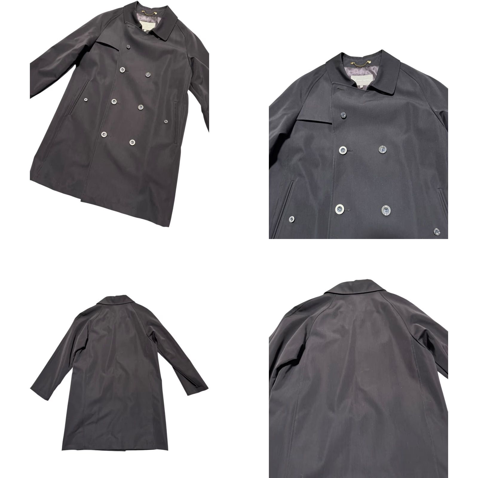 Vintage Hickey Freeman Double Breasted Trench Coat Black Wool Blend Men’s Medium Raglan Jacket/Coat Size US M / EU 48-50 / 2 - 8 Thumbnail