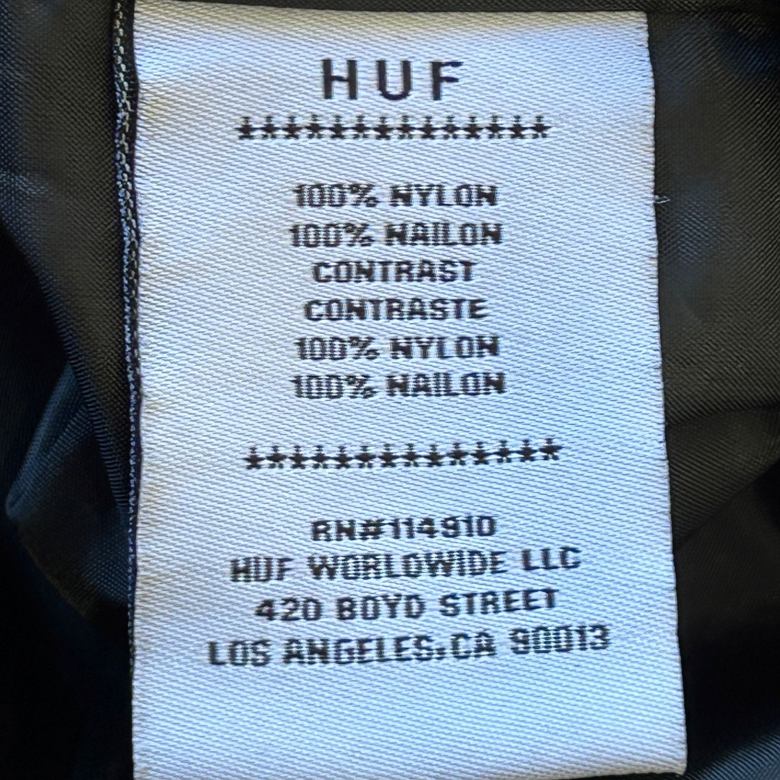 Huf HUF Camo Jacket Windbreaker Mens Med Green Black Streetwear Size US M / EU 48-50 / 2 - 16 Thumbnail
