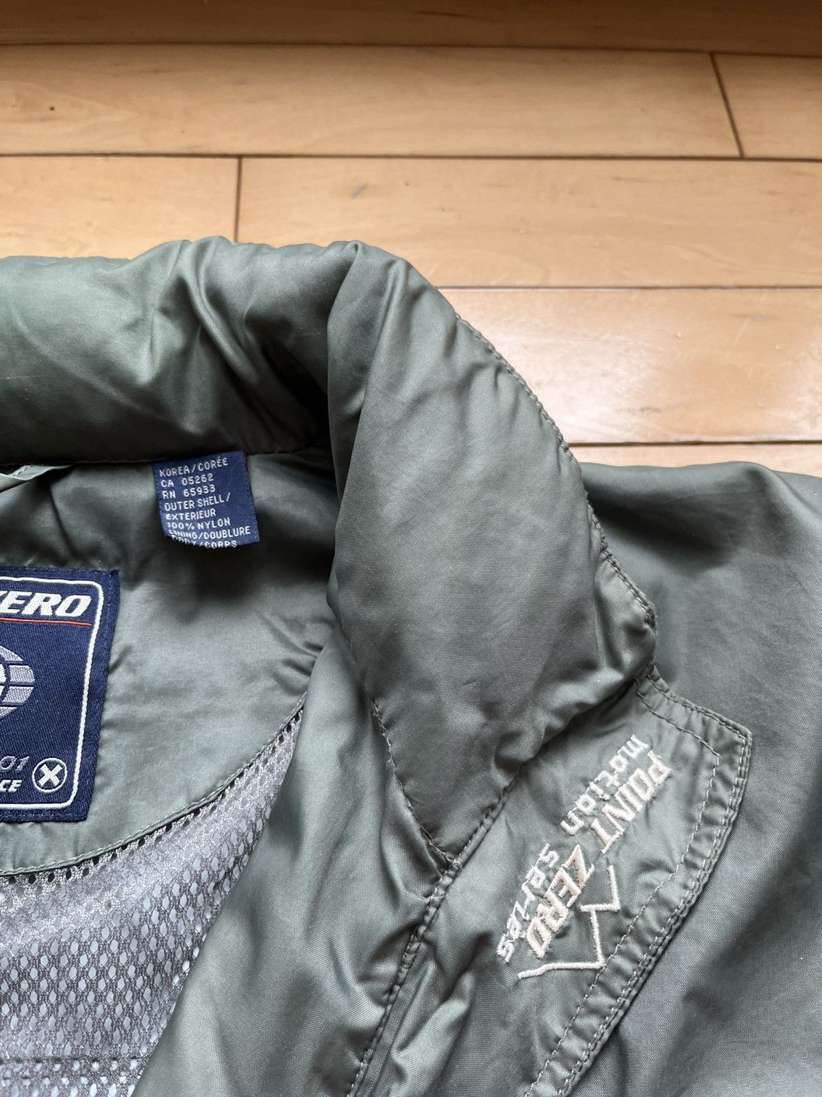 Point Zero × Vintage Kaki Point Zero Y2K vintage windbreaker Size US M / EU 48-50 / 2 - 5 Thumbnail