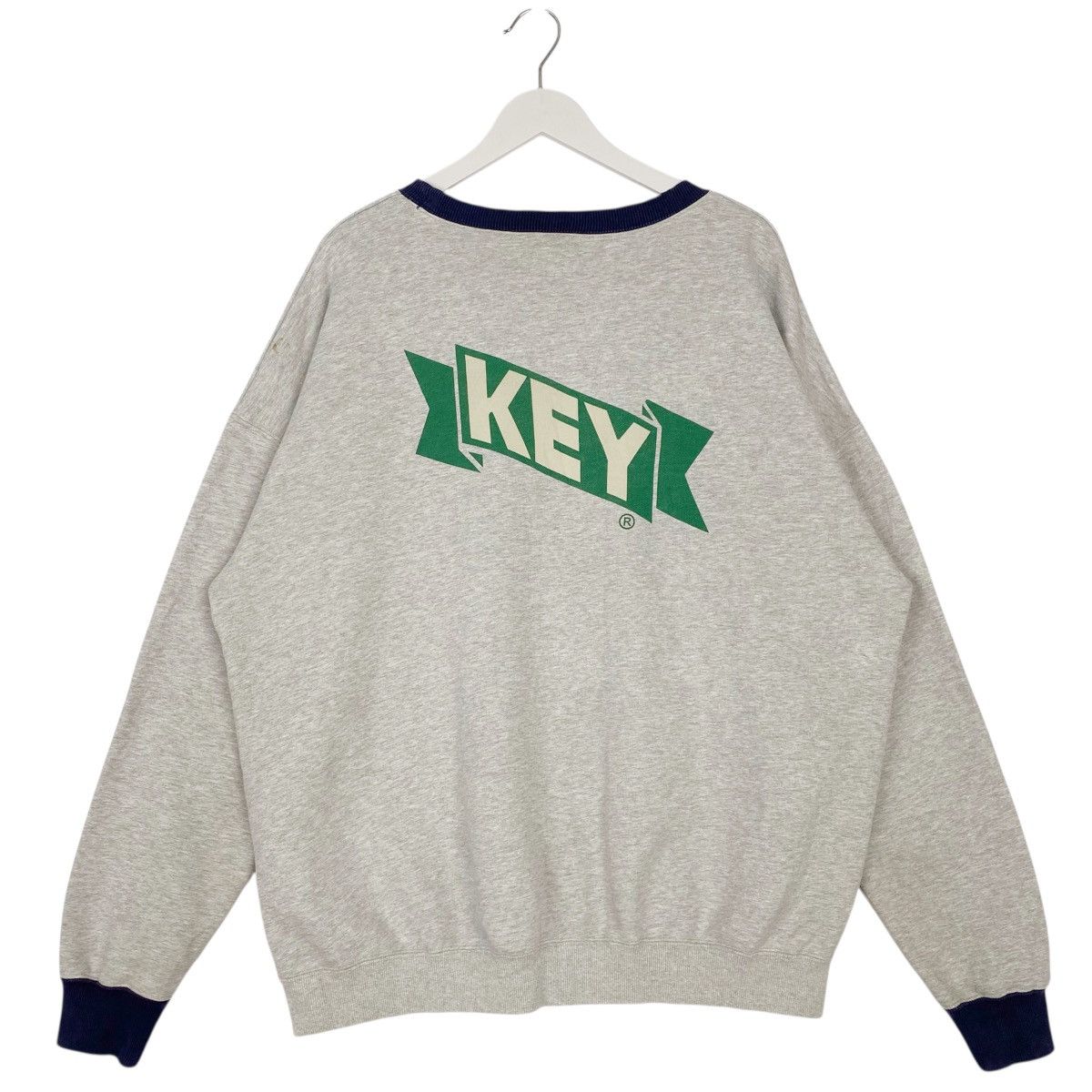 Other Vintage KEY Sweatshirt Crewneck Big Logo Printed Gray SizeL Size US L / EU 52-54 / 3 - 1 Thumbnail