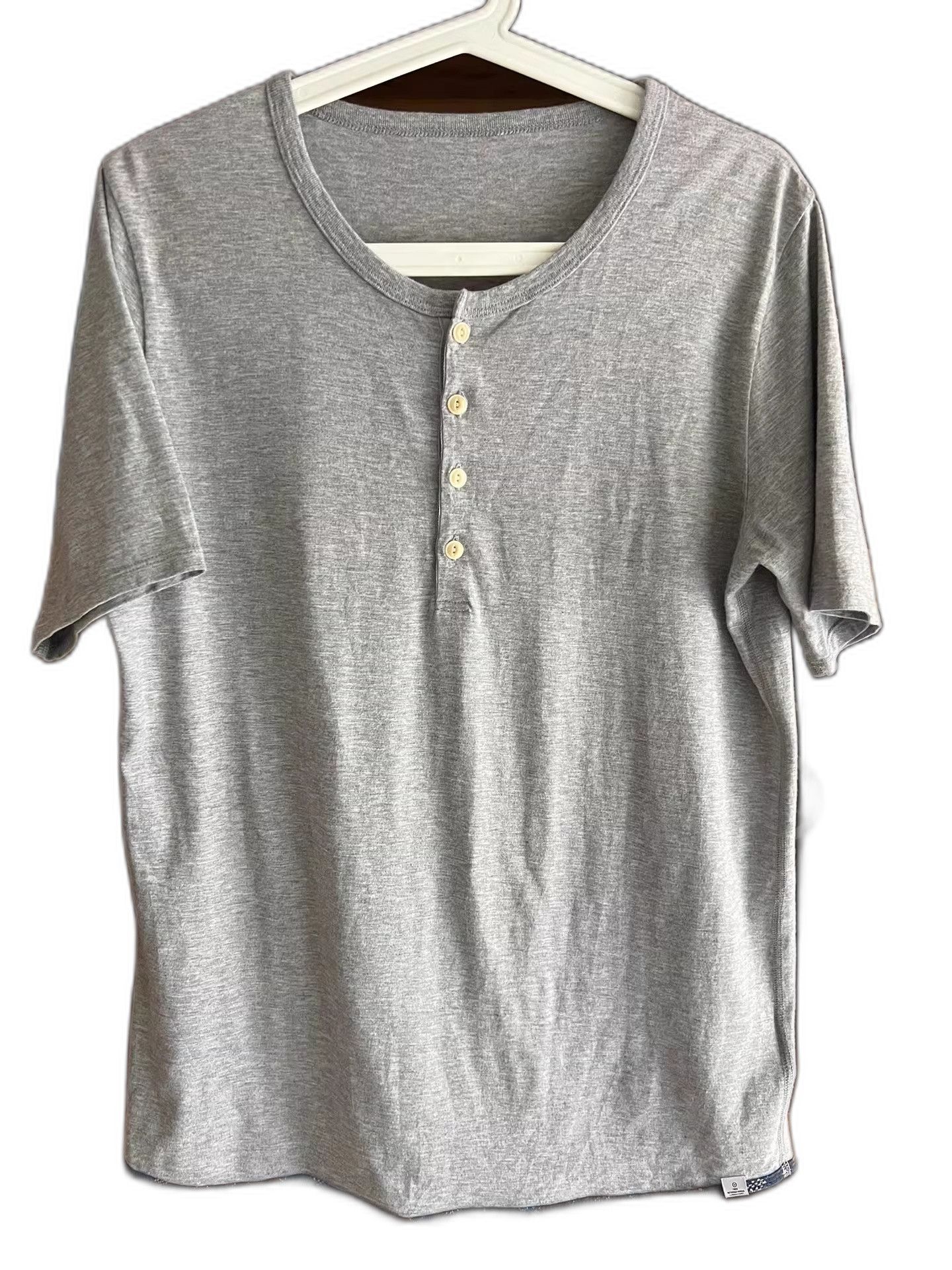 Visvim visvim 2013 Gray Retro Henley T-Shirt Size US M / EU 48-50 / 2 - 1 Thumbnail