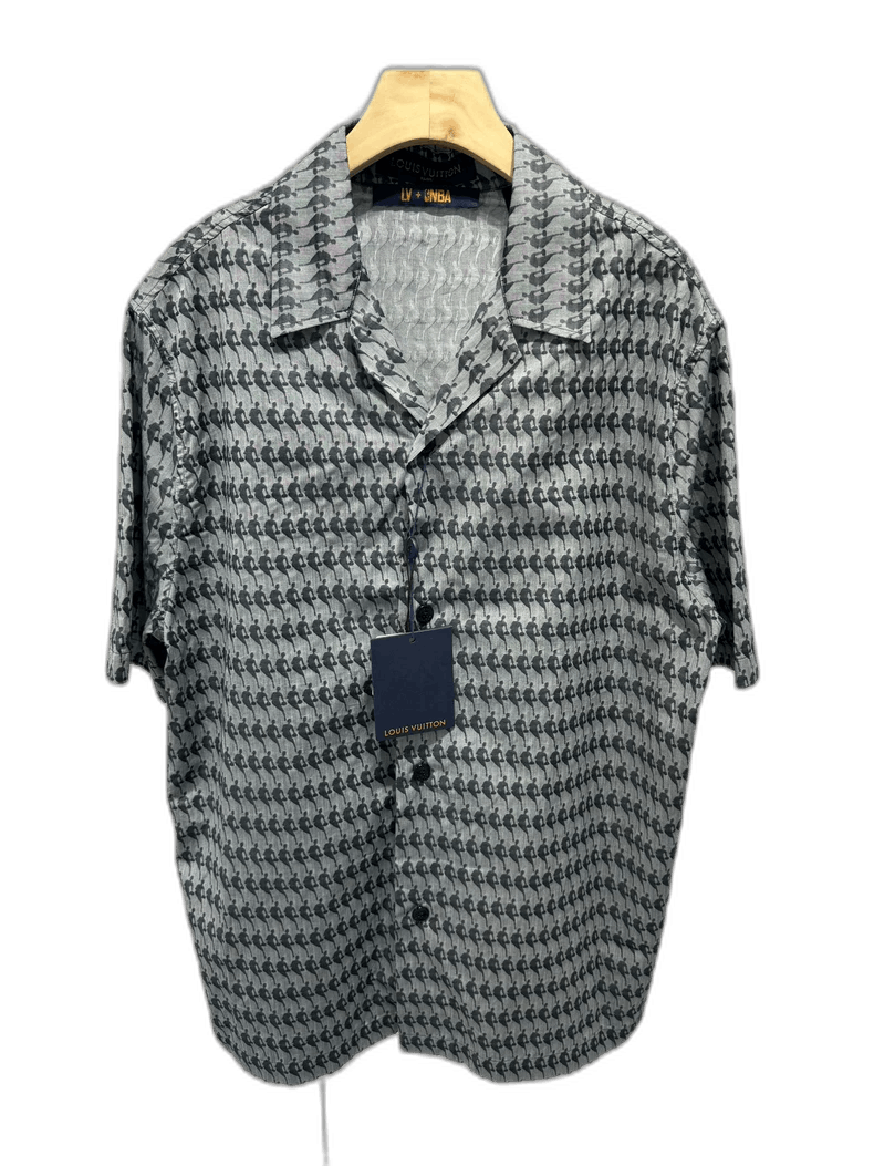 Louis Vuitton LV NBA collaboration all-over print short-sleeve shirt Size US S / EU 44-46 / 1 - 1 Thumbnail
