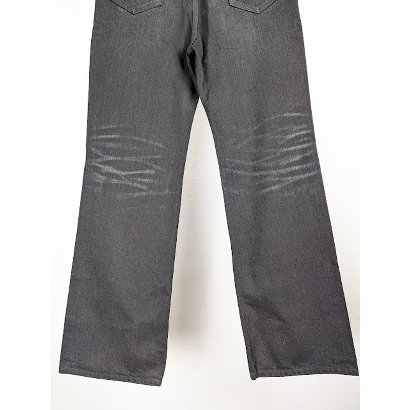 Saint Laurent Paris o1rshd1 D35 70's Flare Denim Jeans in Black Size US 33 - 12 Thumbnail