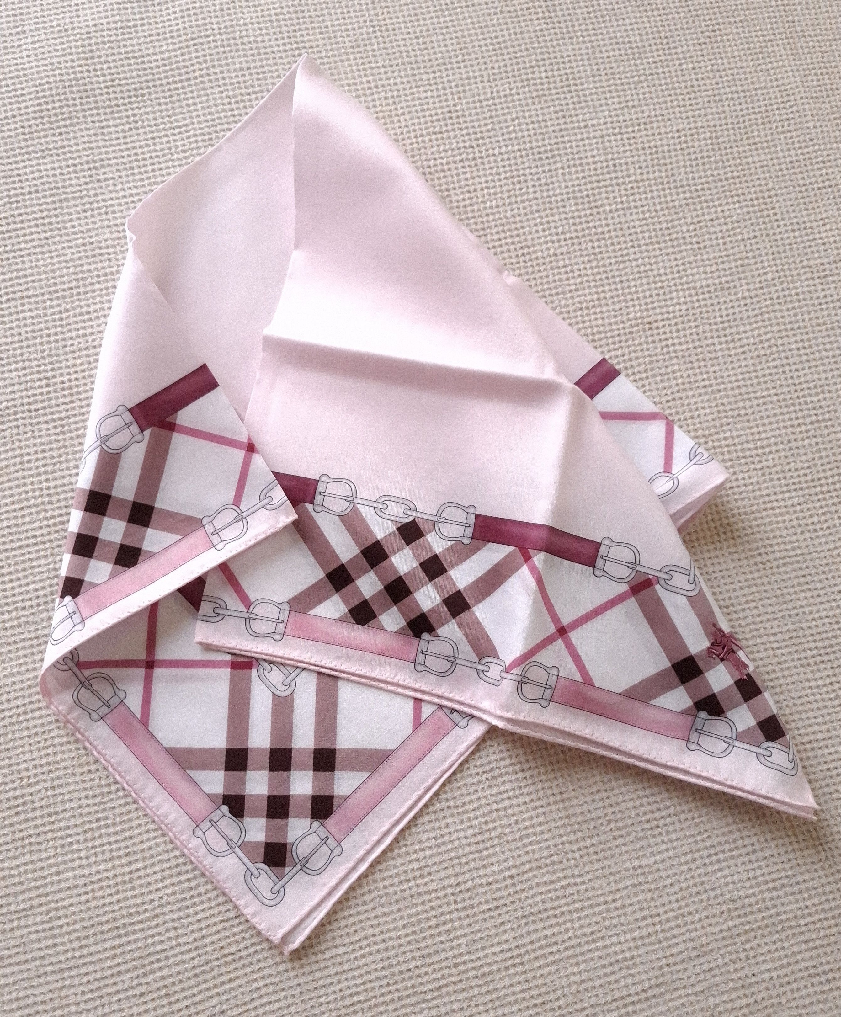 Burberry × Vintage NEW Vintage Burberry Bandana/Handkerchief/scarf Japan Size ONE SIZE - 5 Thumbnail